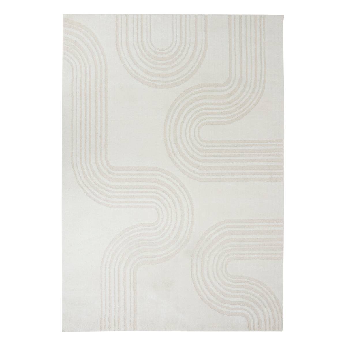 Wool effect rug "Anoai" White, 200x150 cm