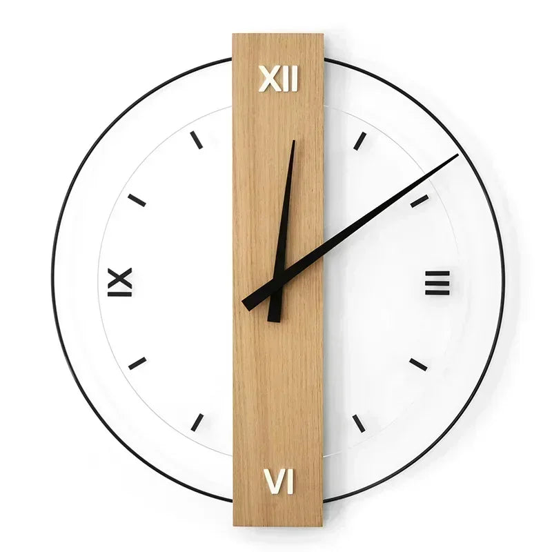 SilentElegance | Luxe Houten Wandklok