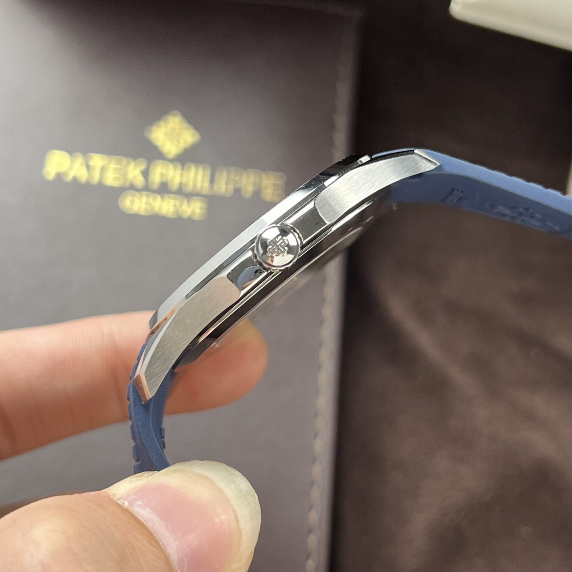 Patek Philippe Replica Watch Aquanaut 5168G Blue Dial 3K Factory 42mm - Top club