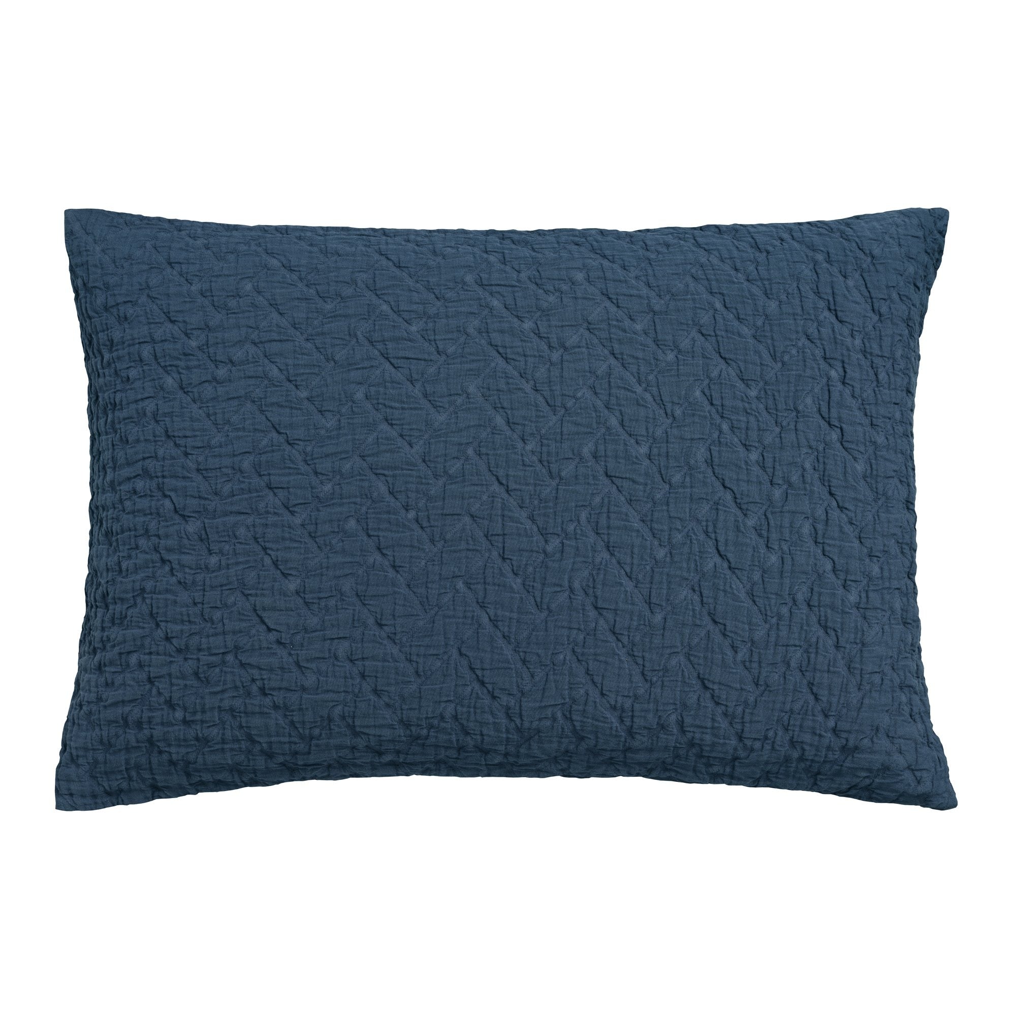 Pure Kussensloop Blue Ink   60 x 70 cm   Blauw   Katoen