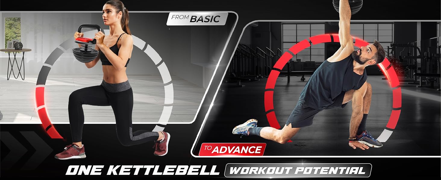 Ensemble de kettlebells Weider pour une expérience de gym à domicile complète