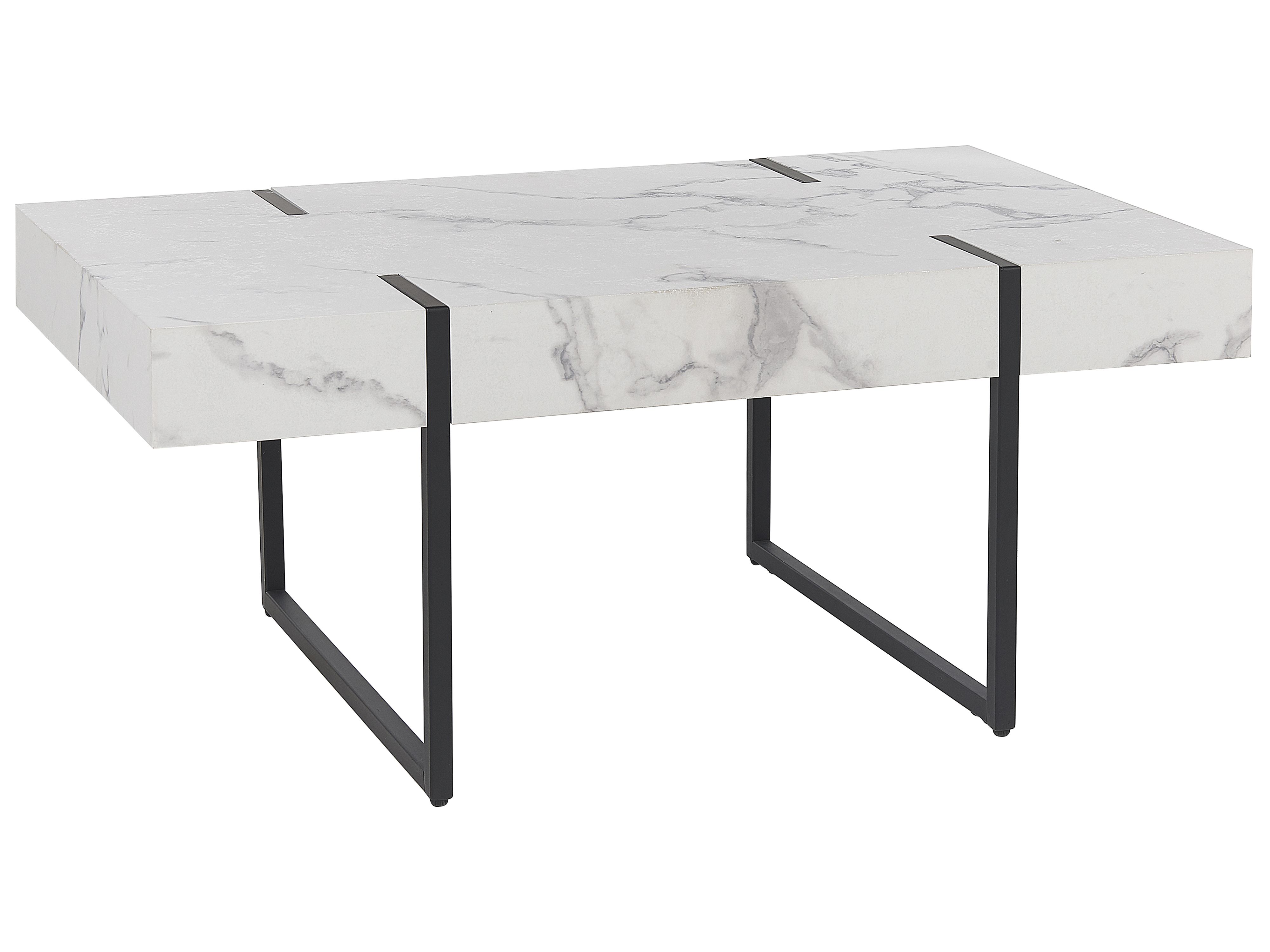 Coffee Table MERCED White Marble