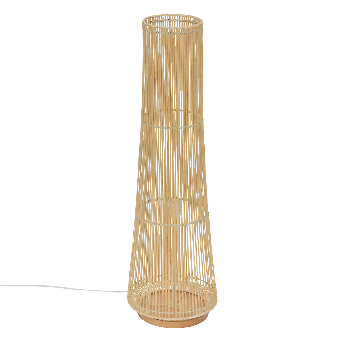 "Mahe" floor lamp Bamboo, H.100 cm
