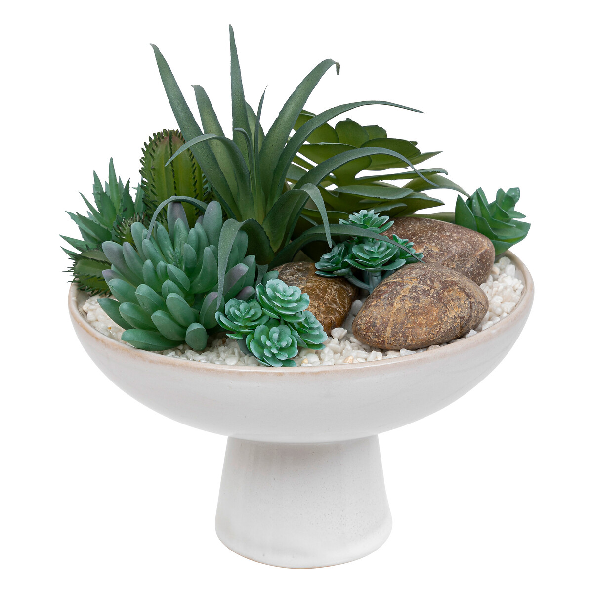 Artificial succulents arrangement Ceramic pot, H.20 cm