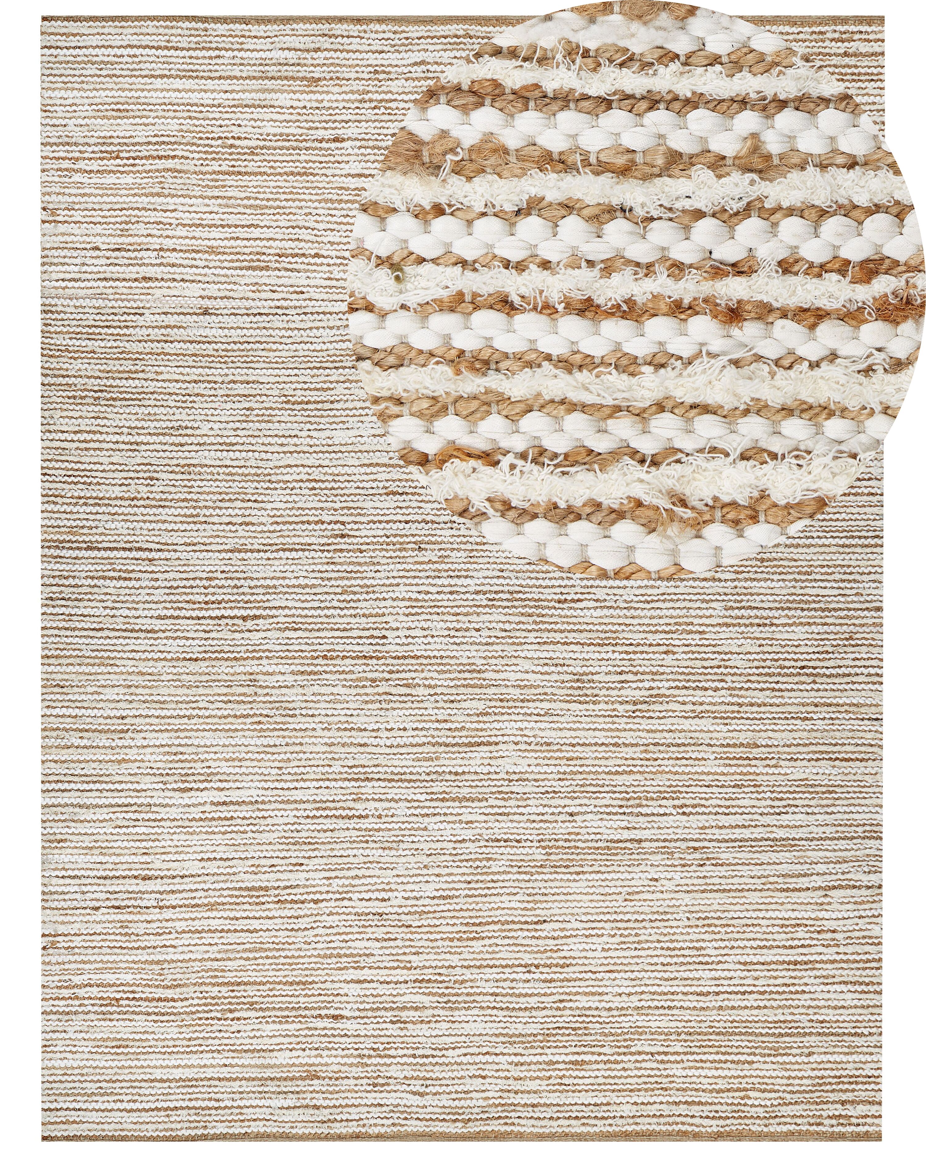 Rug BARKHAN Beige 300 x 400 cm Cotton