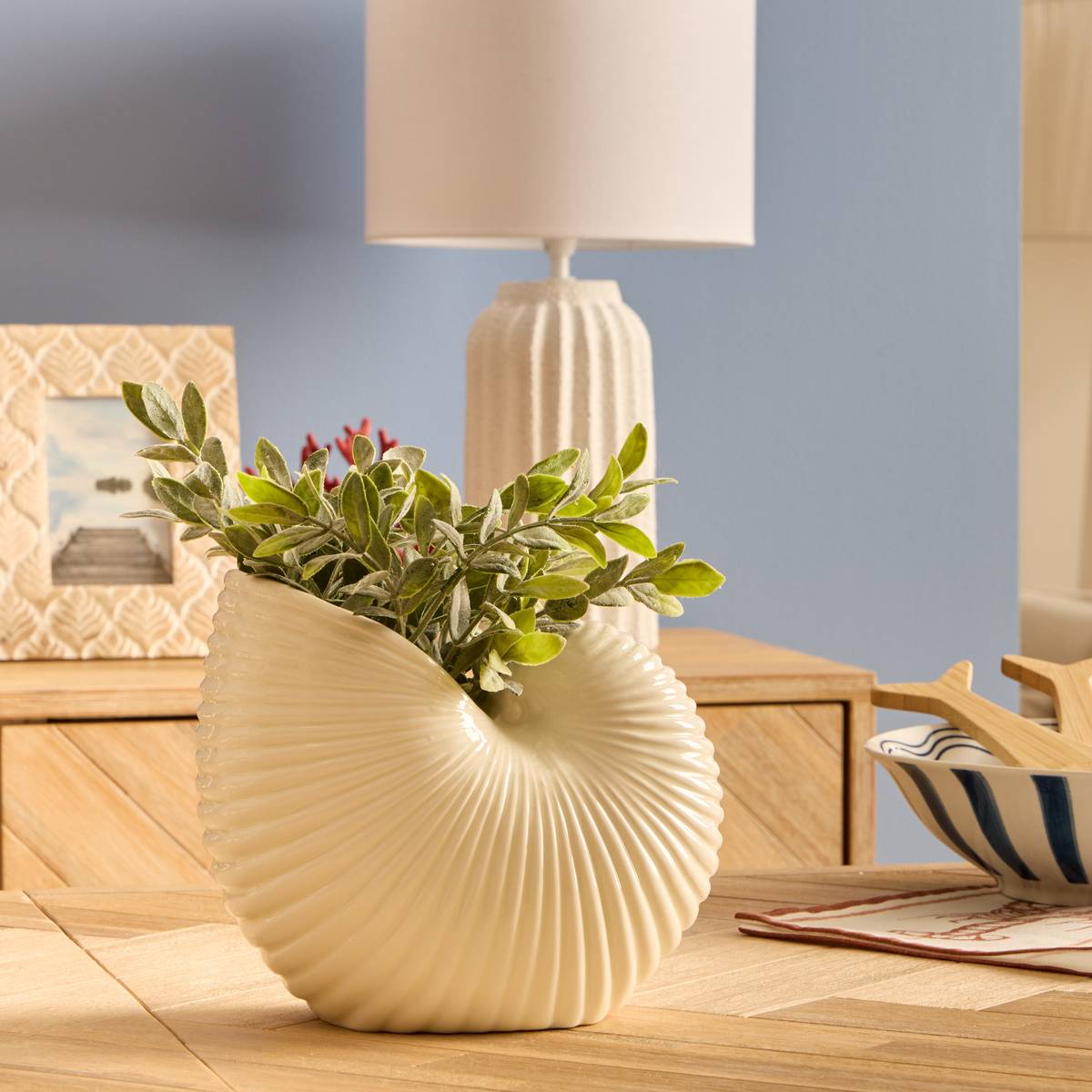 Vase "Ocea" White, H.18.5 cm