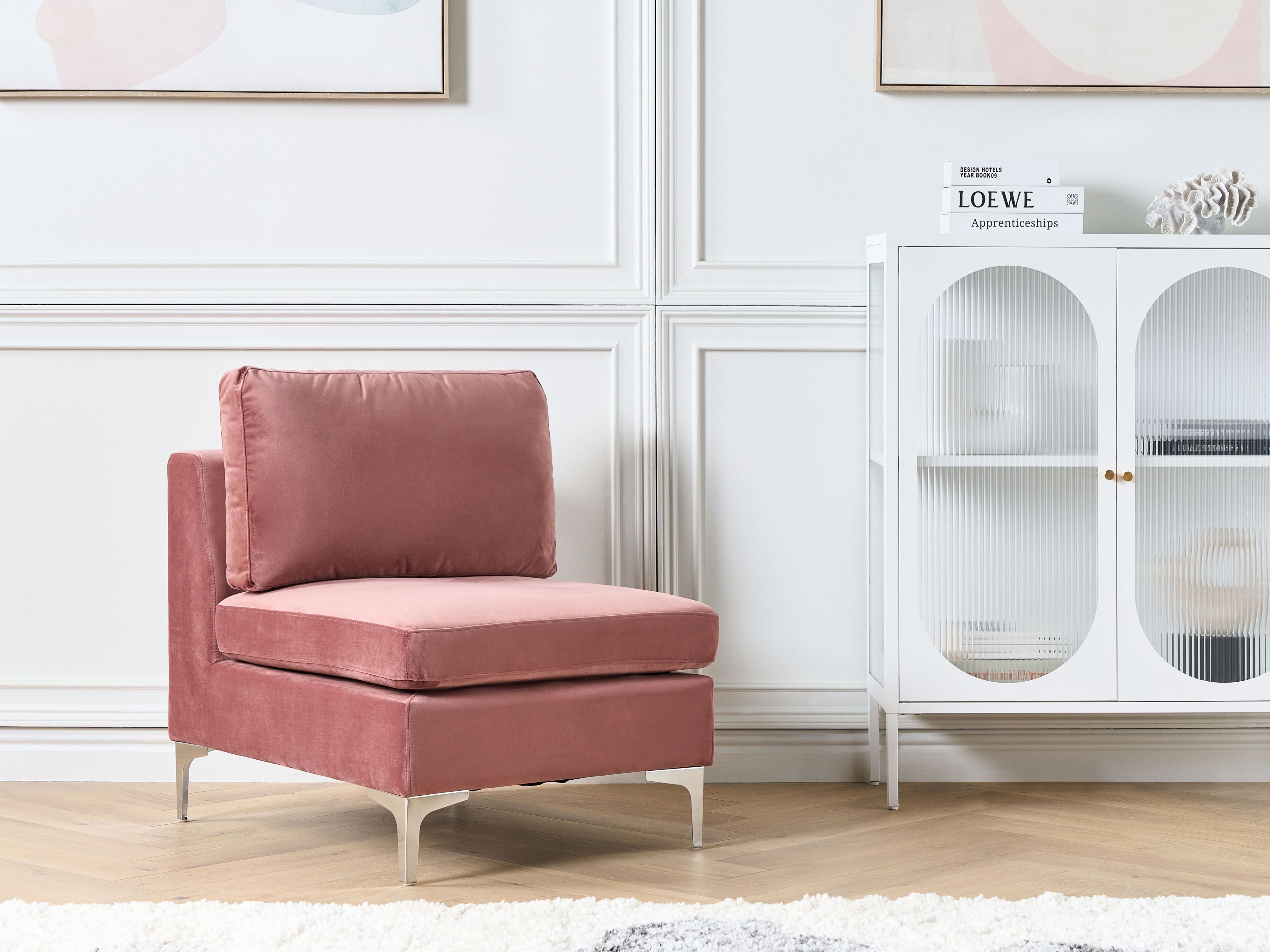 1-Seat Section EVJA Velvet Pink
