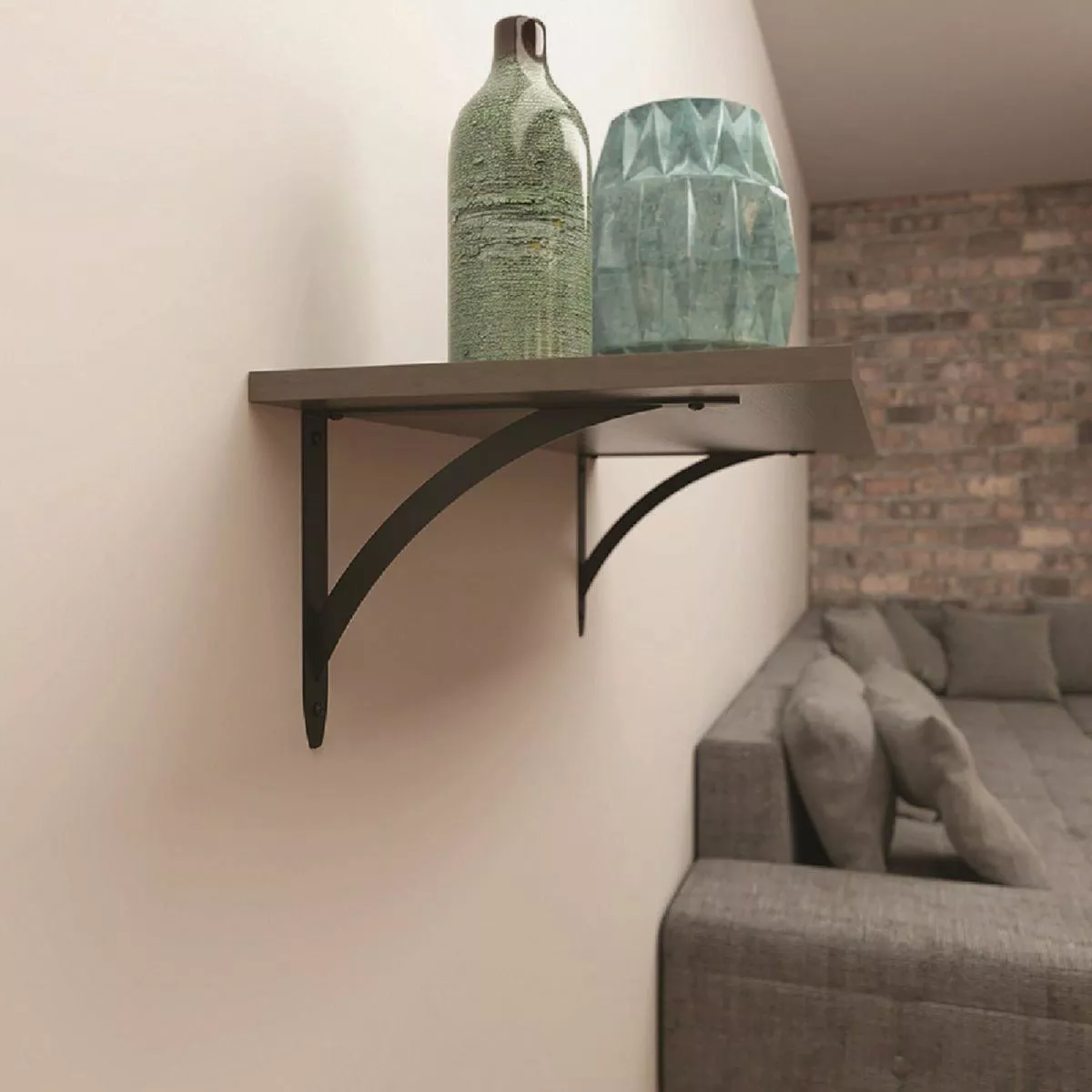 Knape & Vogt Elegante 10 In. Black Decorative Bracket
