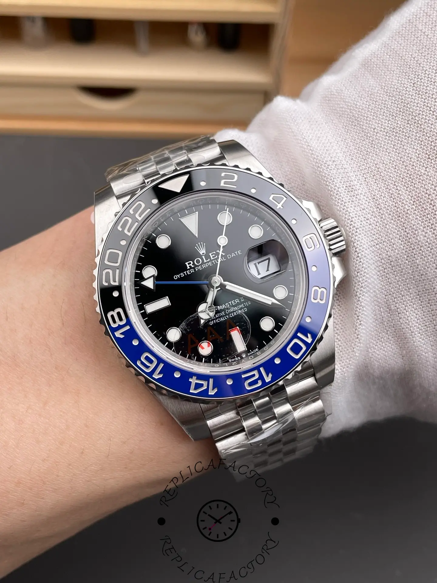 Rolex GMT-Master II 126710BLNR Black Dial Batman Bezel 40MM Mens Replica Watch - House of Replica