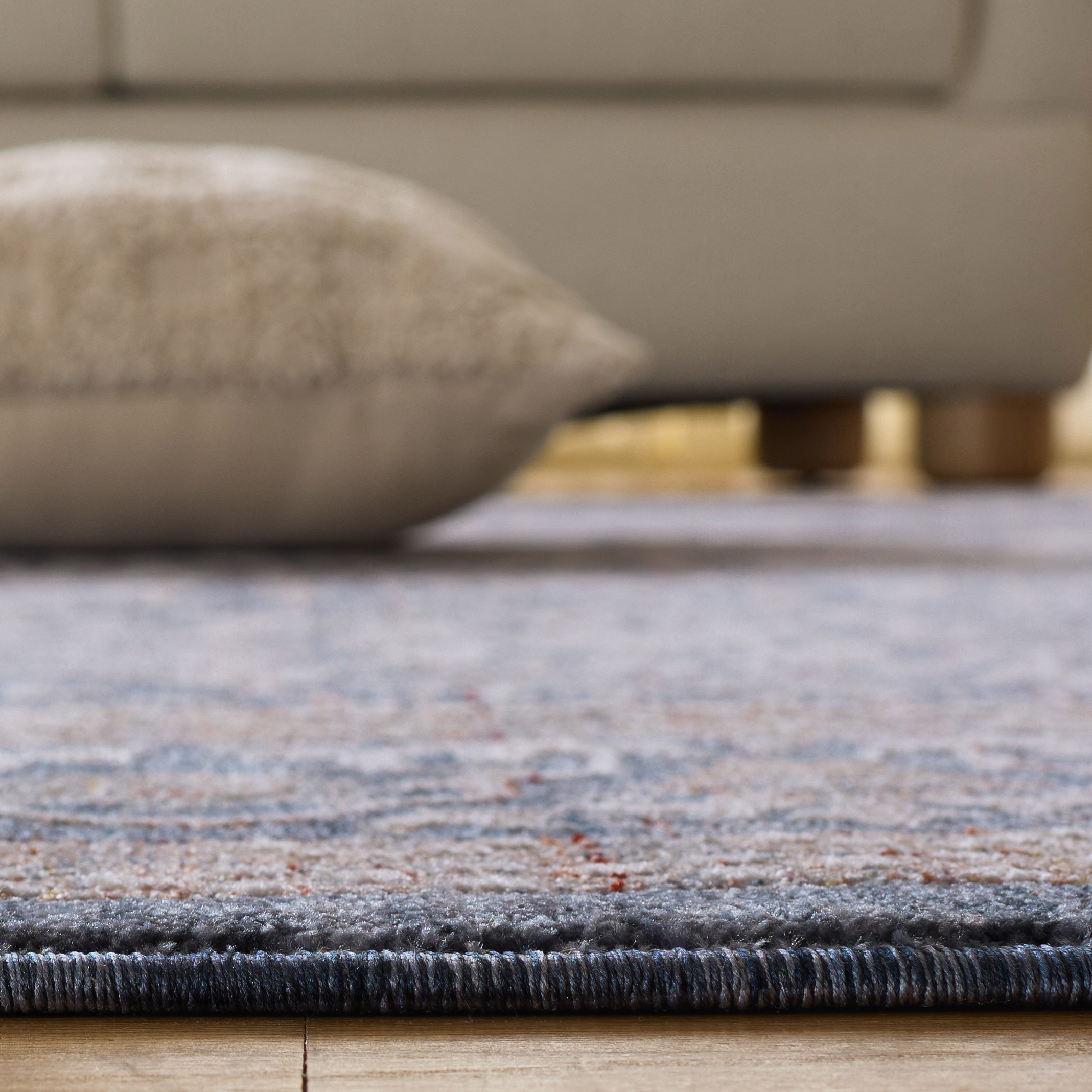 Safavieh Sutton Runner Rug, Navy Beige, 2’2” x 8’ - Image 5