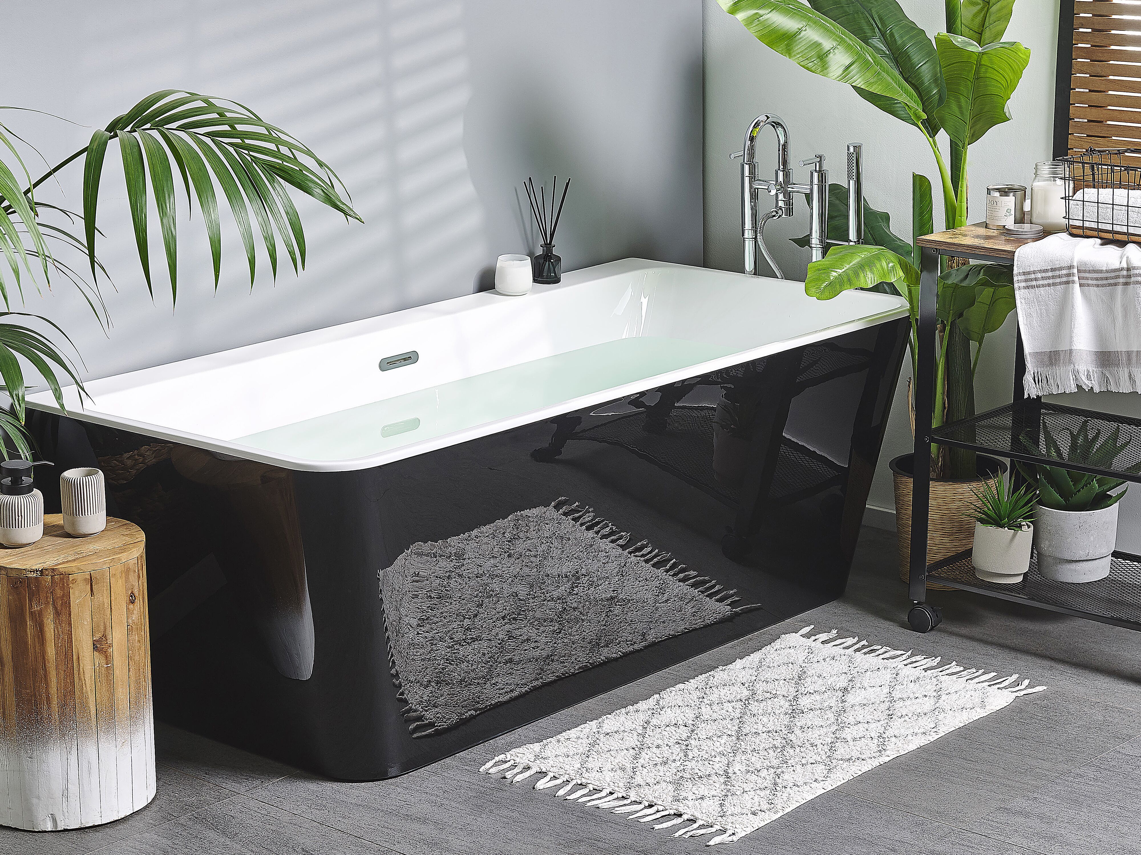 Bathtub HASSEL 1700 x 800 mm Black