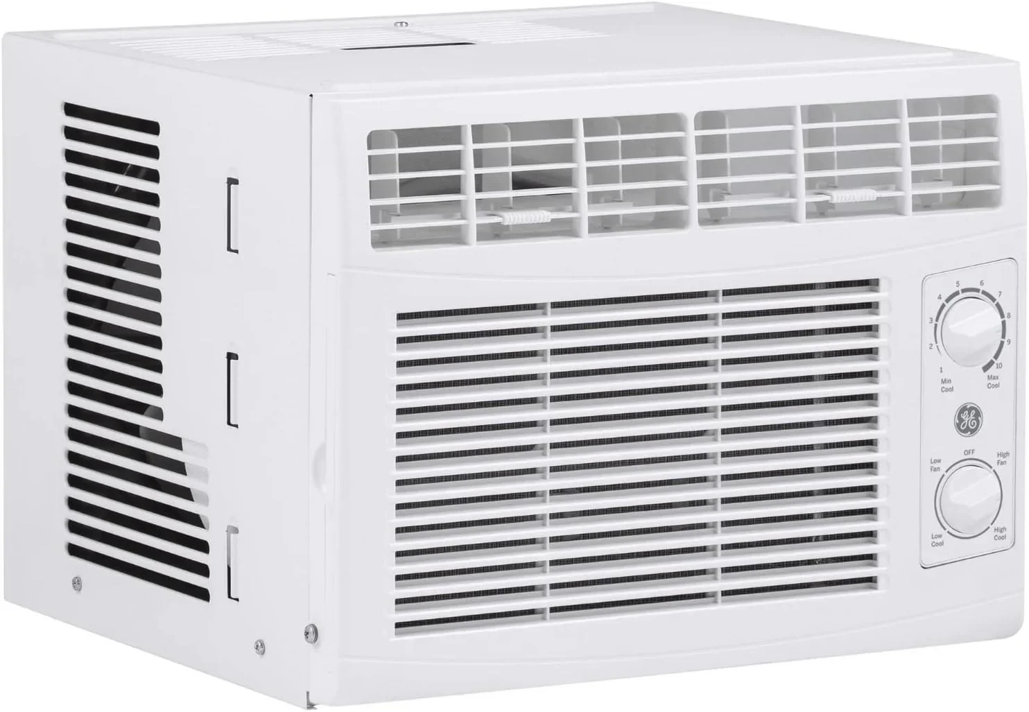 GE Window Air Conditioner, 5,000 BTU, White, 150 sq ft - Mechanical Controls