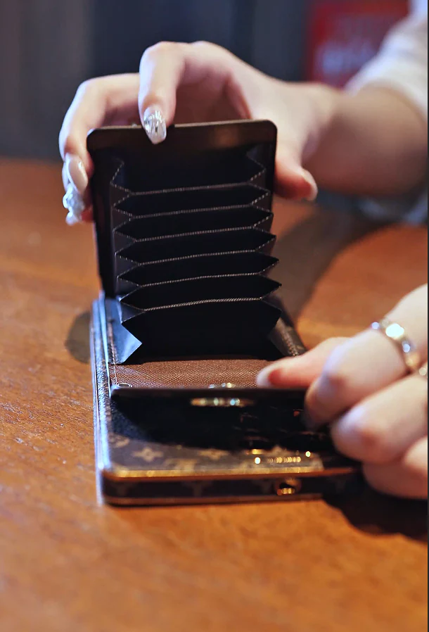 Advanced Leather Samsung Phone Case with Wallet and Strap. - Wholesale & Influencer