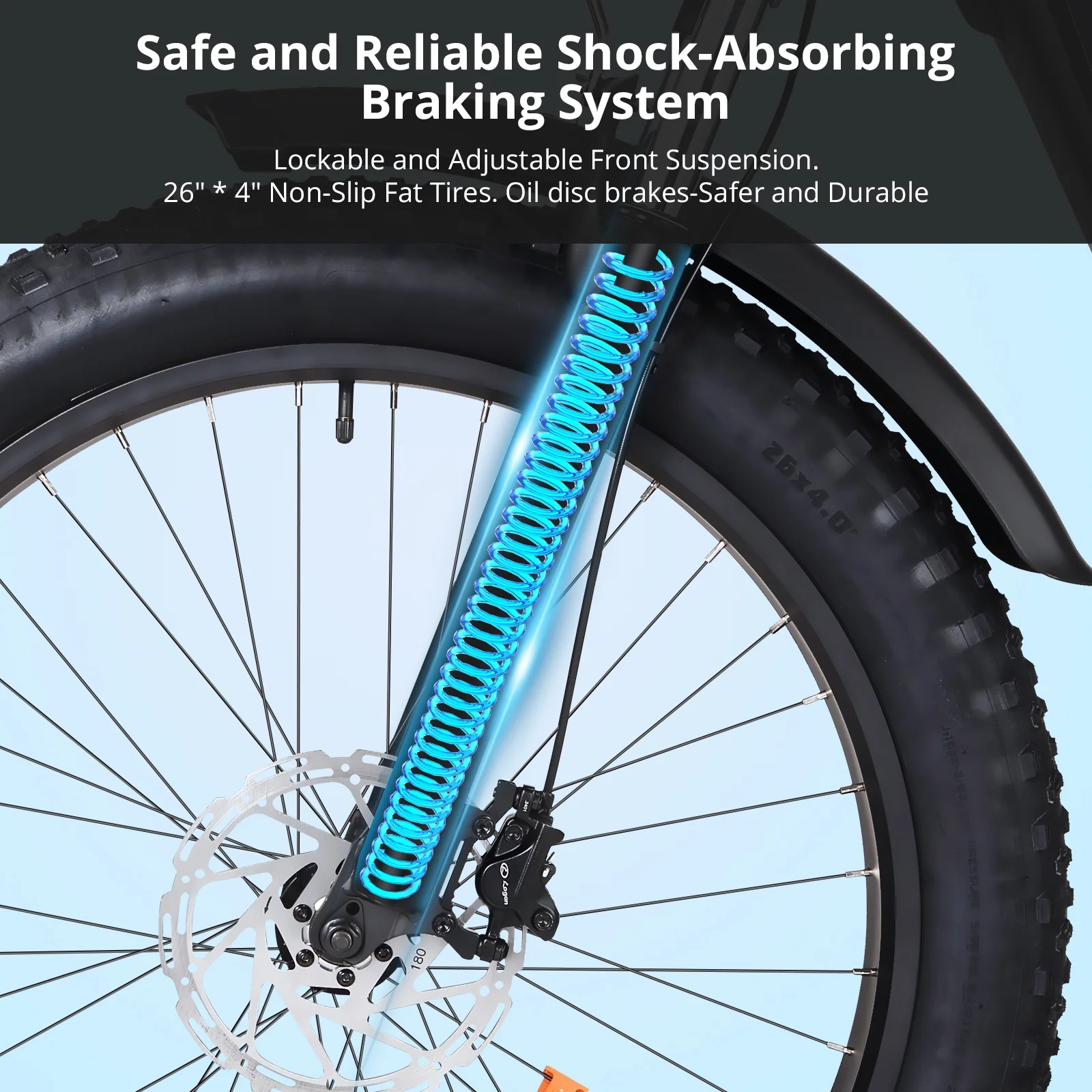 Electric Bike for Adults,1000W E Bikes for Men,26" Fat Tire Electric Bikes,48V 17.5AH Battery,28MPH,7 Speed&Dual Hydraulic Disc Brakes,LCD Screen,60Miles Range,Electric Mountain Bicycle - Image 2