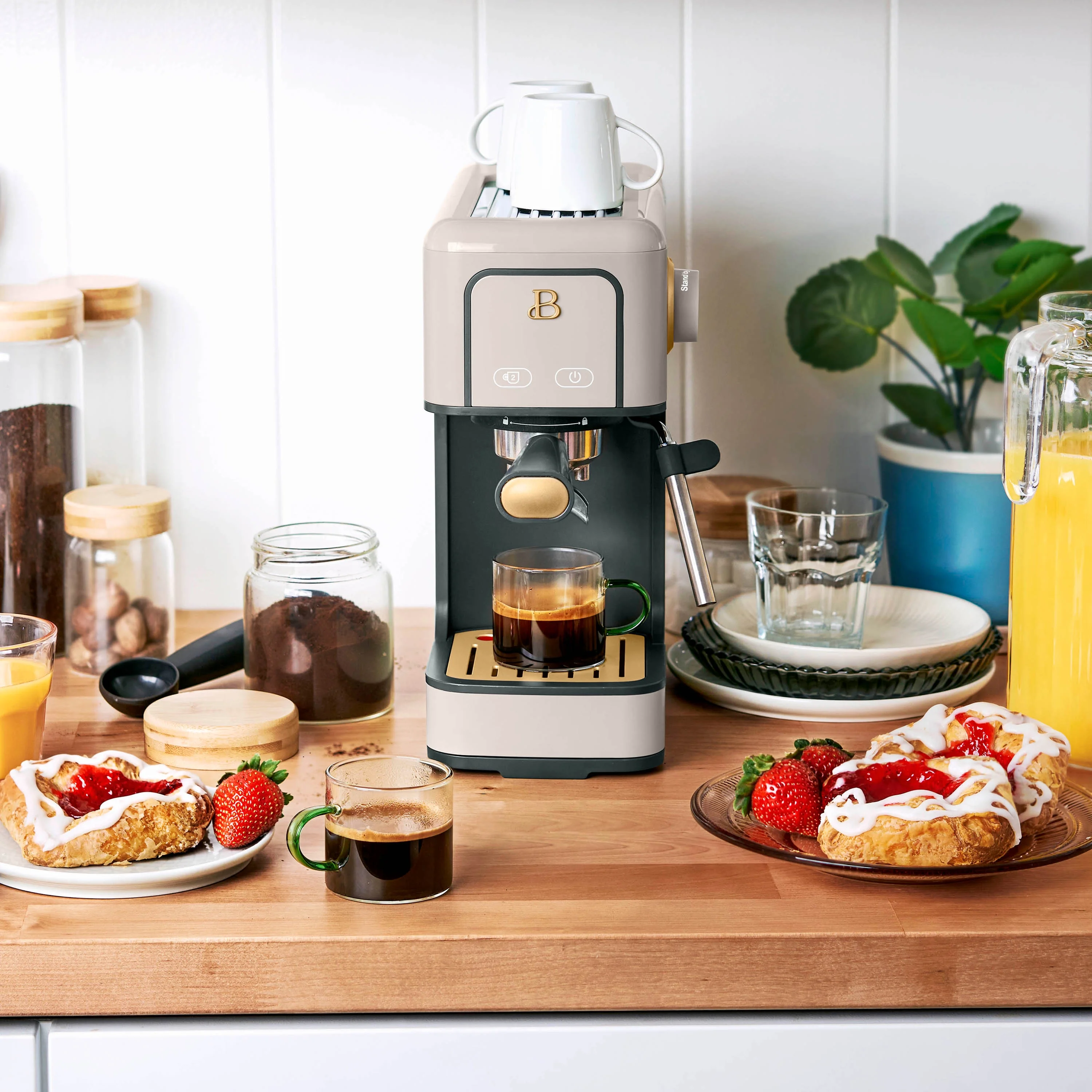Beautiful Slim Espresso Machine with 20-Bar Pressure, Black Sesame by Drew Barrymore - Image 66