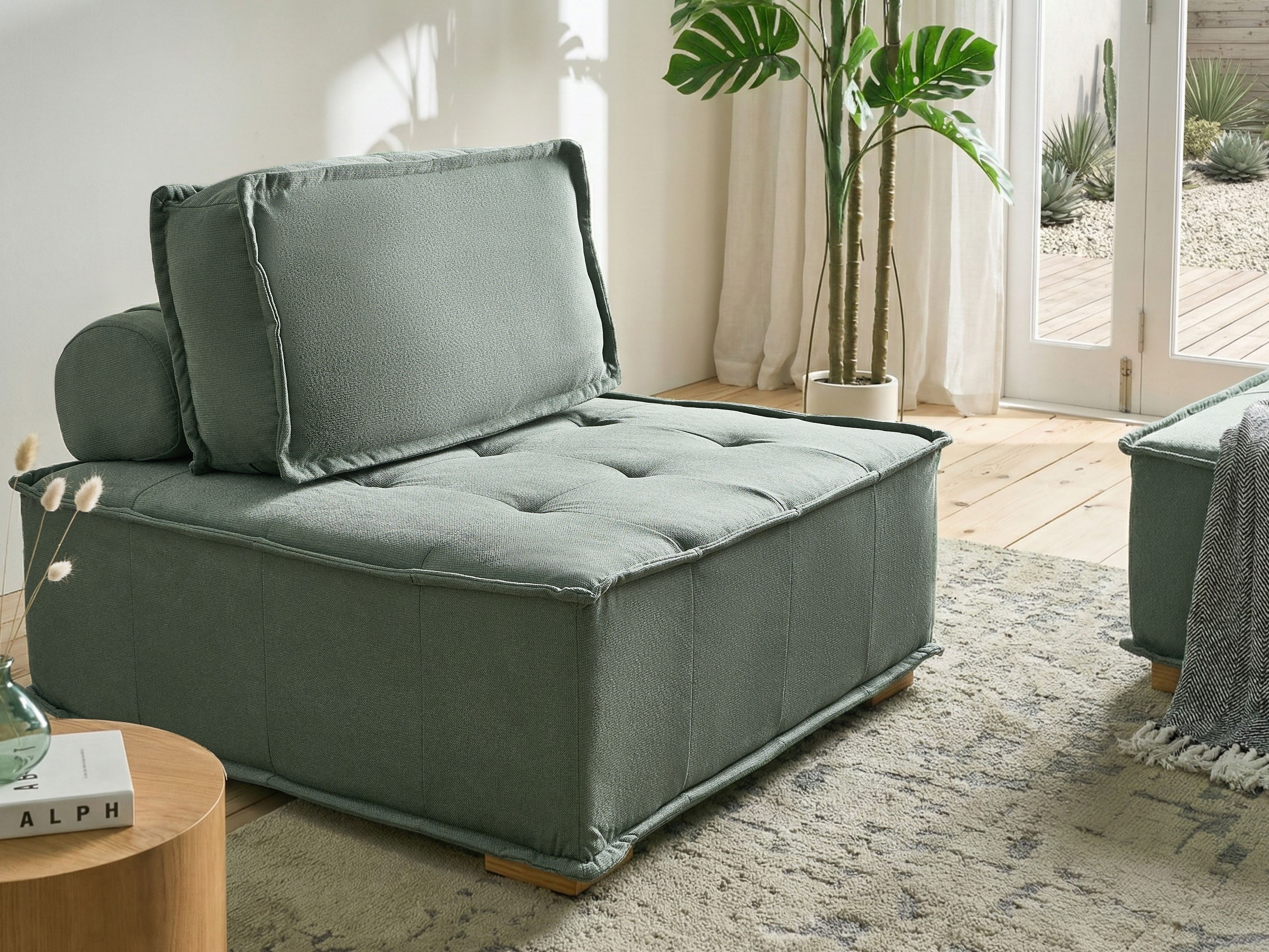 Chair Module TIBRO Fabric Light Green