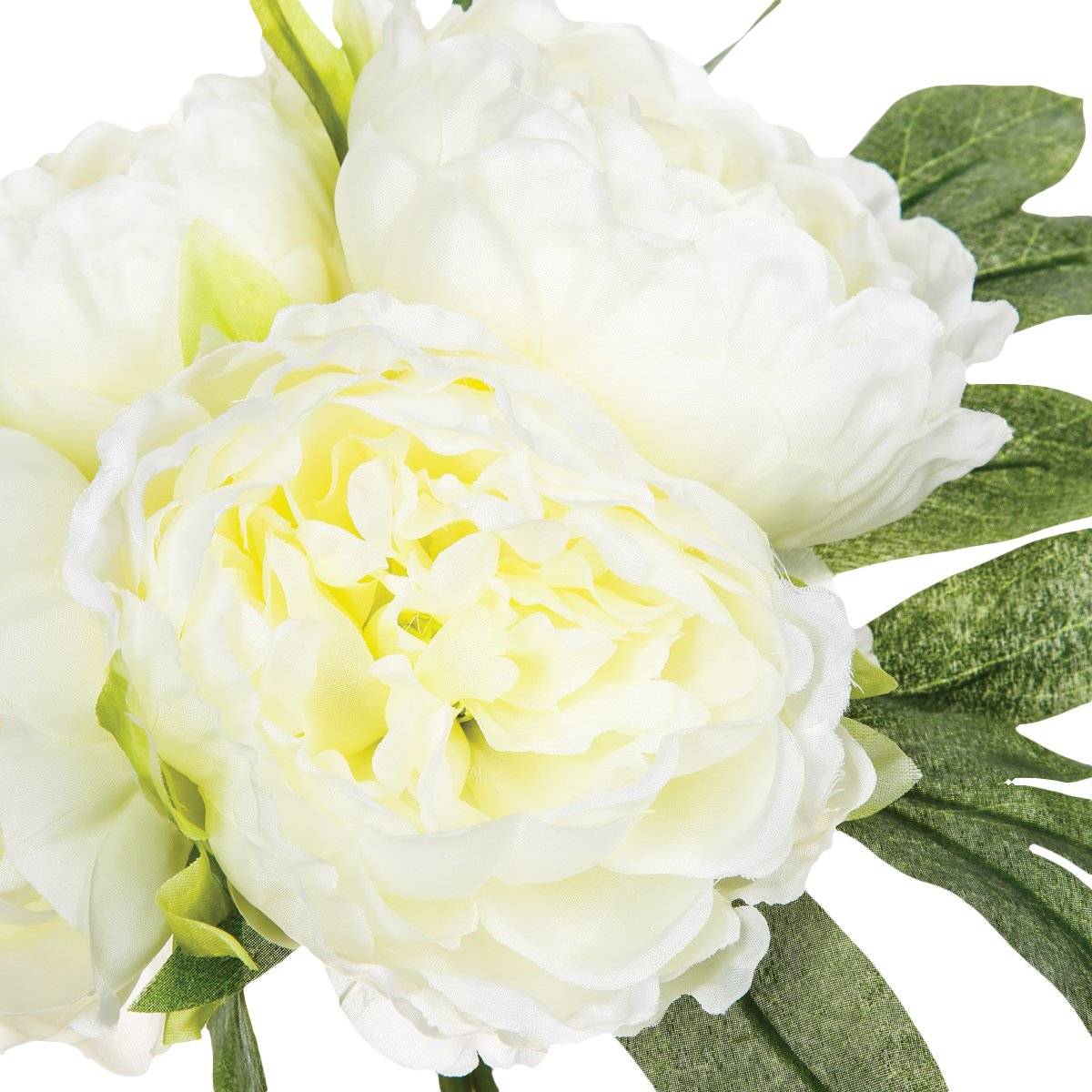 Bouquet 4 artificial peonies White, H.30 cm