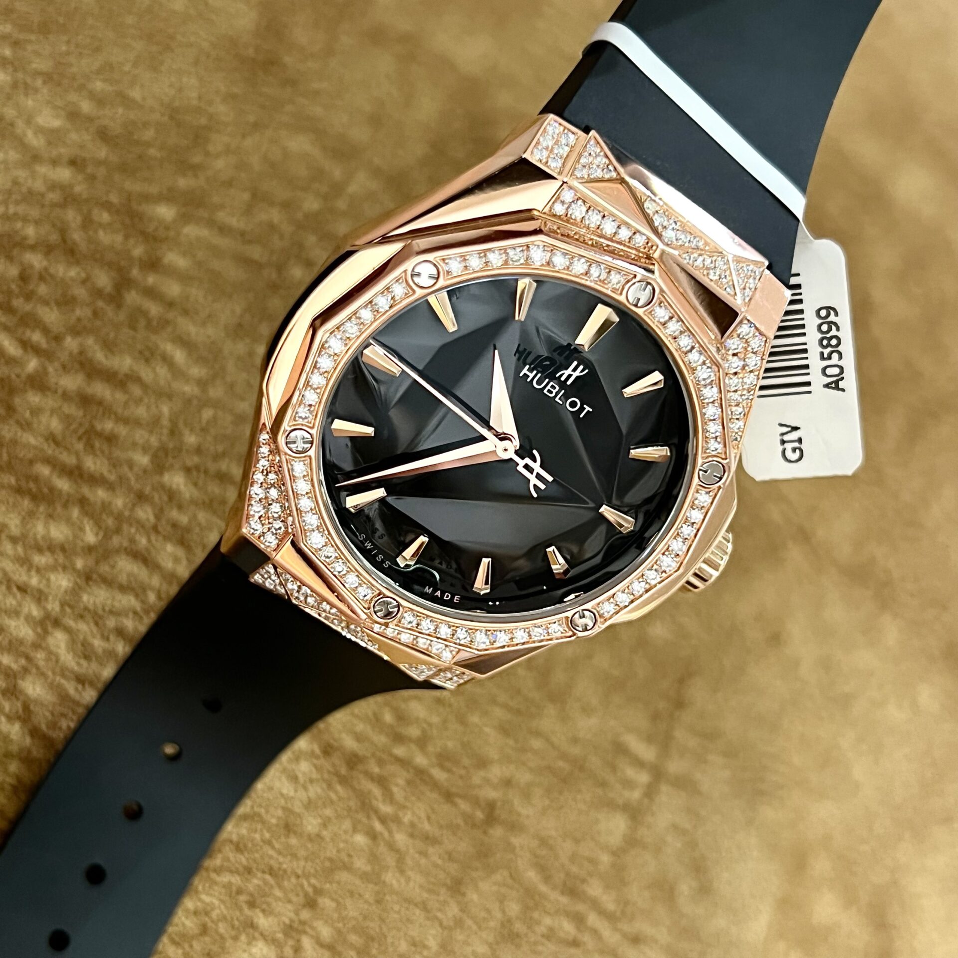 Hublot Replica 1:1 Watch Orlinski King Gold Demi With Moissanite Diamond 40mm - Top club