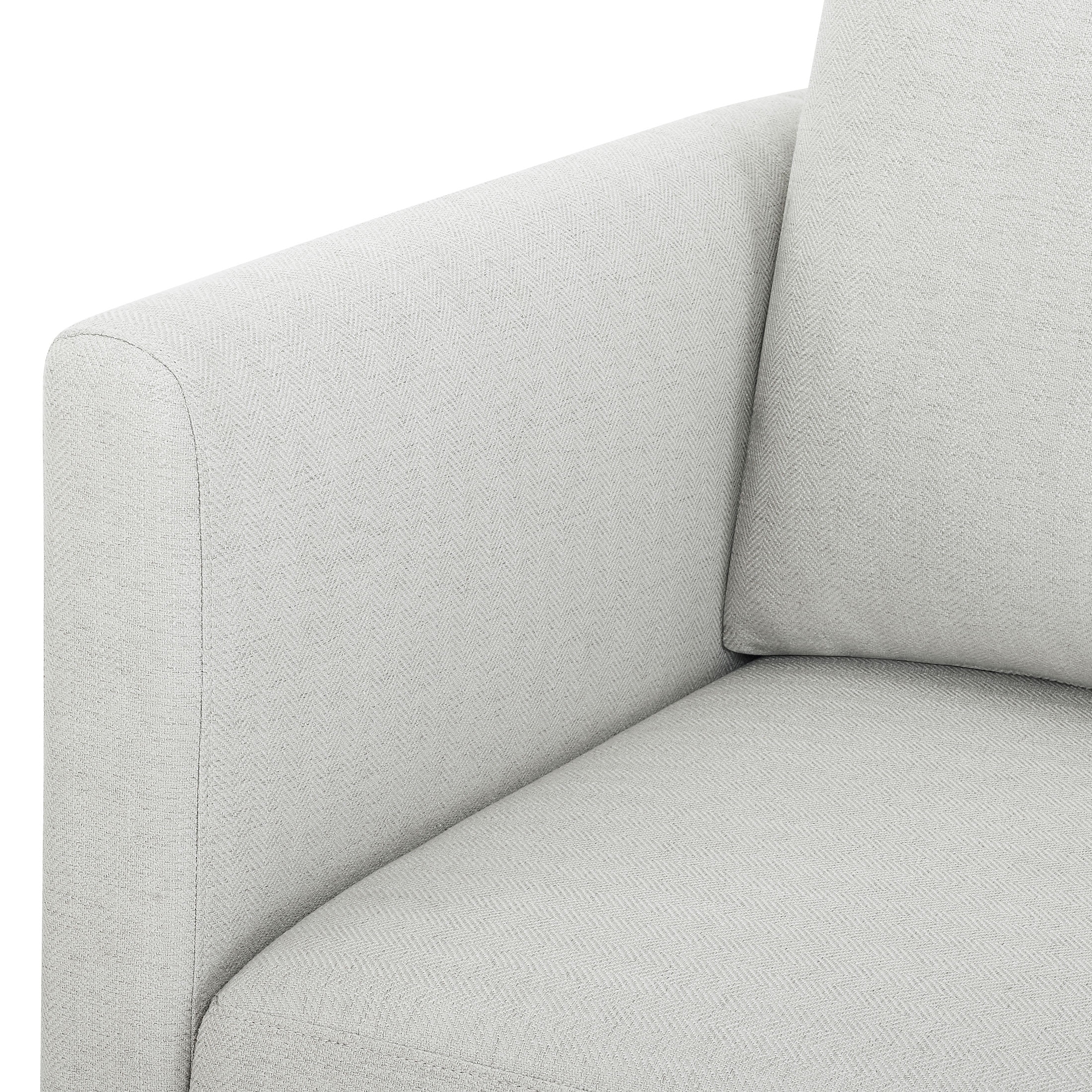 Beautiful Drew Modular Sectional Sofa with Ottoman by Drew Barrymore, Gray Fabric - Image 30