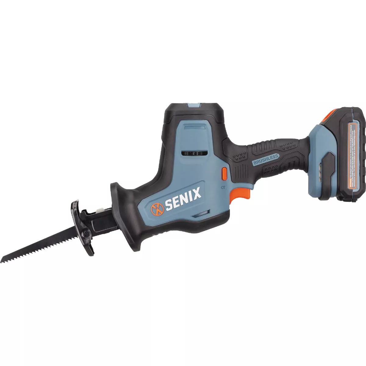 Senix X2 20V Max Brushless Compact Cordless Reciprocating Saw Kit with 2.0 Ah Battery & Charger