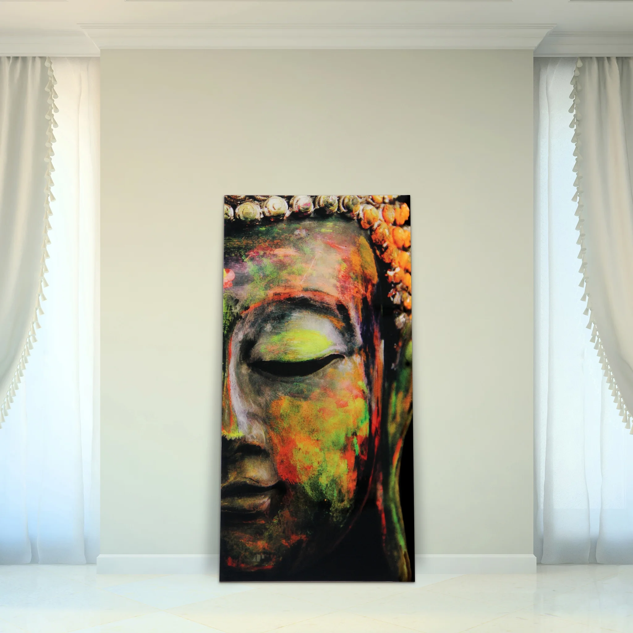 Empire Art Direct Blue Splash Frameless Free Floating Tempered Glass Panel Graphic Wall Art, 72" x 36", Ready to Hang - Image 82