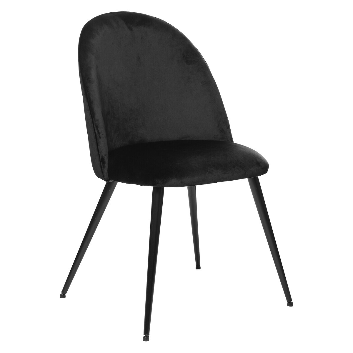 Chair "Slano", velvet Velvet, Black