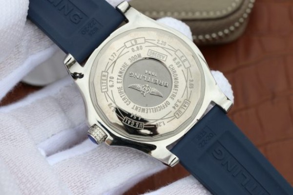 Replica Breitling Avenger GMT SS GF Blue Dial Blue rubber Strap A2836 - Top club