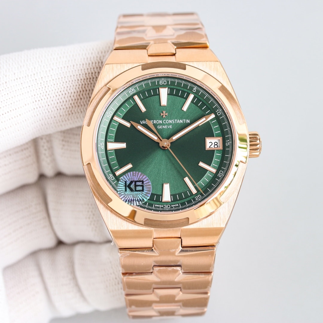 Fake Vacheron Constantin Replica Watch Overseas self-winding 41 MM PINK GOLD 4520V/210R-B967(1:1 replica) - Elite Watch Atelier