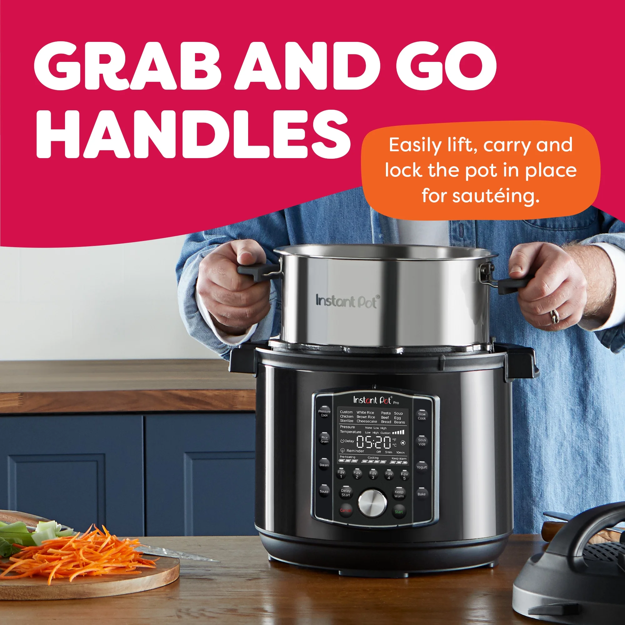 Instant Pot Pro 8-Quart Electric Pressure Cooker, 10-in-1 Slow Cooker, Rice/Grain Cooker, Steamer, Saut��, Sous Vide, Yogurt Maker, Sterilizer and Warmer - Image 3