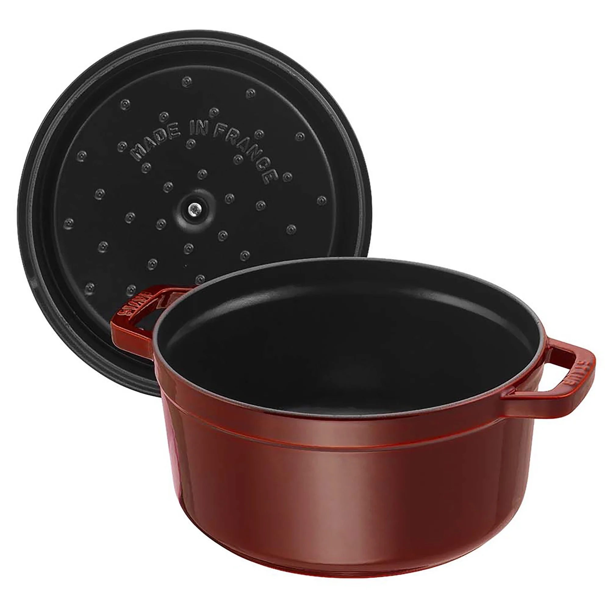 Staub Cast Iron 2.75-qt Round Cocotte - Basil - Image 15