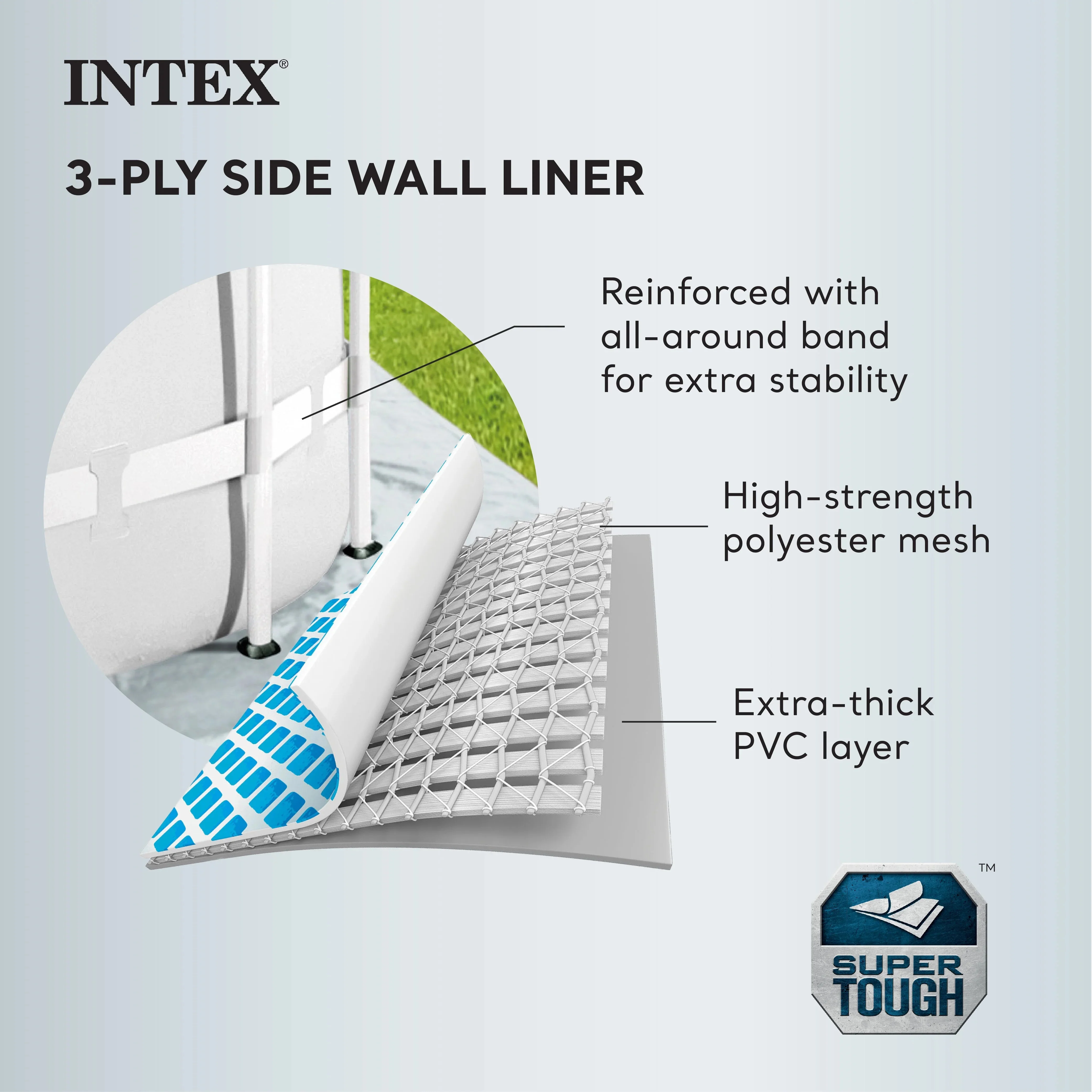 Intex Prism Frame Above Ground Swimming Pool 14ft x 42in With Pump - 26719EH - Image 18 Intex Prism Frame Above Ground Swimming Pool 14ft x 42in With Pump - 26719EH - Image 18