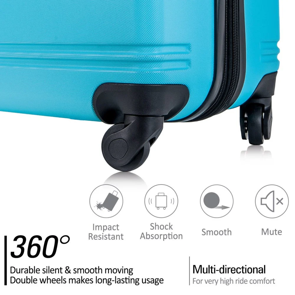Tcbosik Luggage Sets, 3 Piece Set Hardside Suitcases with Spinner Wheels, 20/24/28 Travel Luggage Lightweight, Dark Blue - Image 21