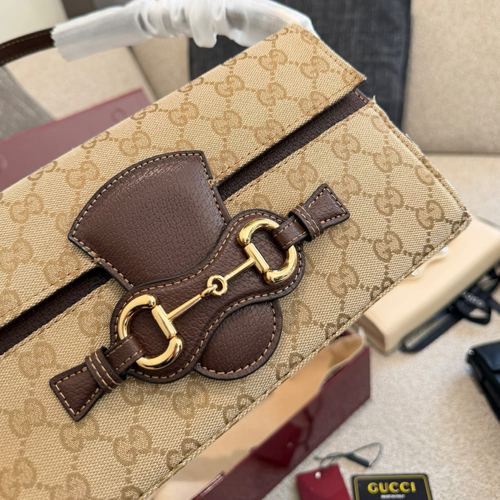Gucci Horsebit Ristretto medium shoulder bag1:1High-quality replica