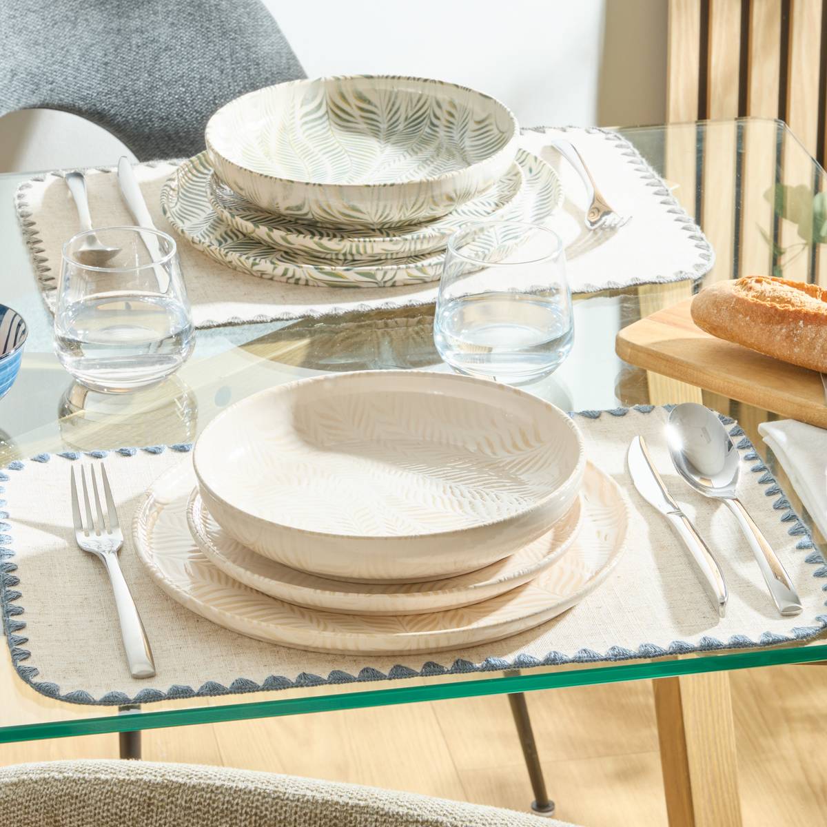 Deep plate "Gina" Stoneware (ceramic), D.22 cm