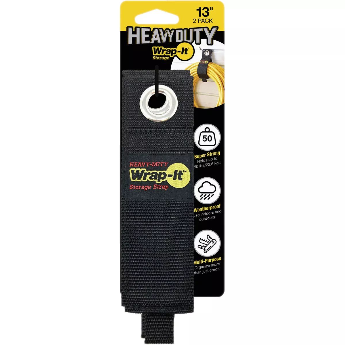 Wrap-It Storage 13 In. x 2 In. Heavy-Duty Straps (2-Pack)