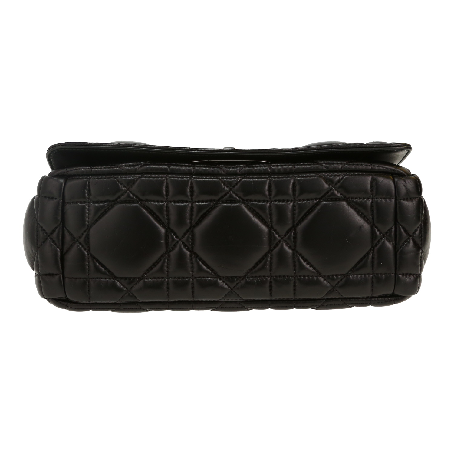 Dior Caro medium model shoulder bag in black leather cannage1:1High-quality replica