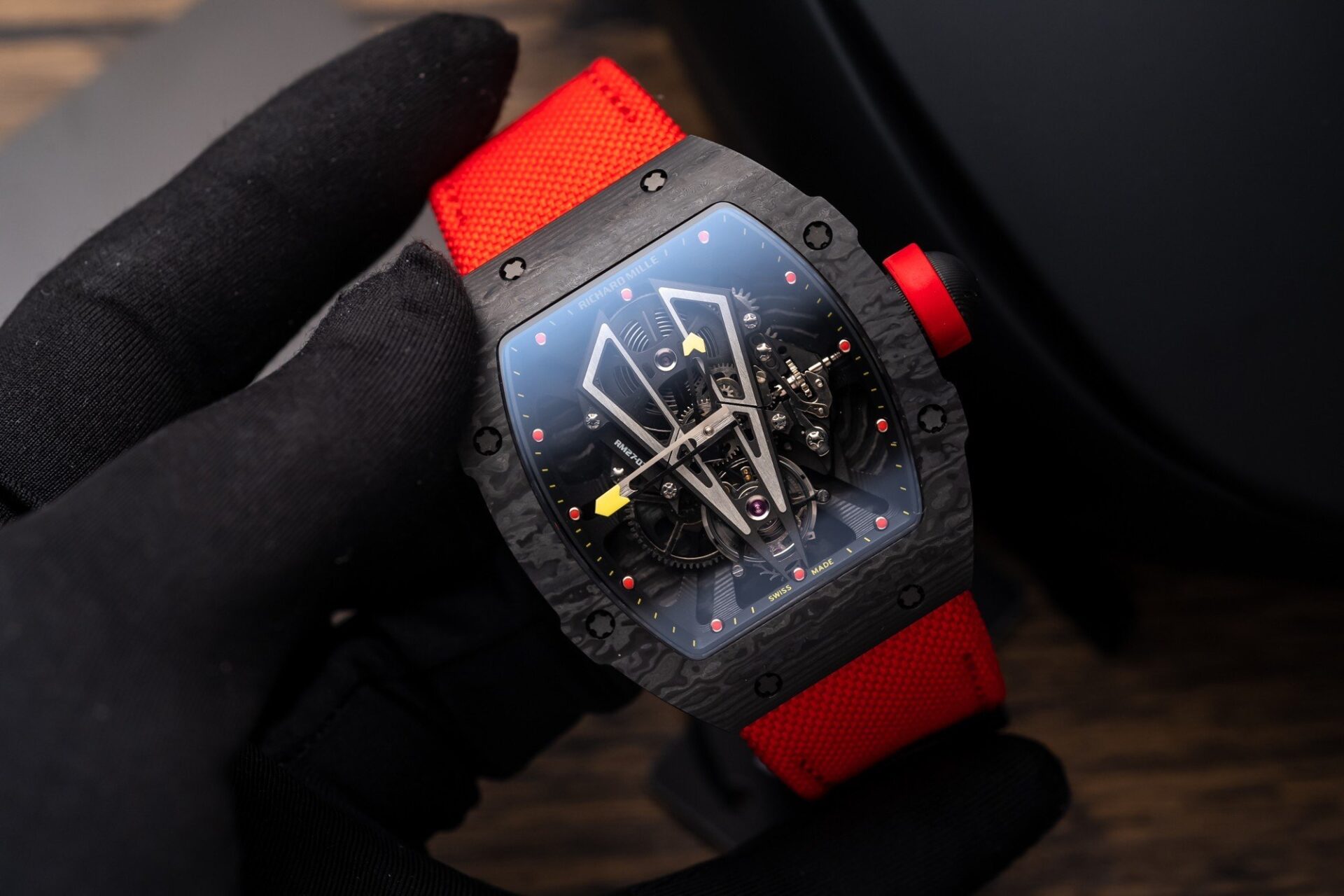 Richard Mille Replica Watch RM27-03 Tourbillon Rafael Nadal Carbon 44mm - Elite Watch Atelier
