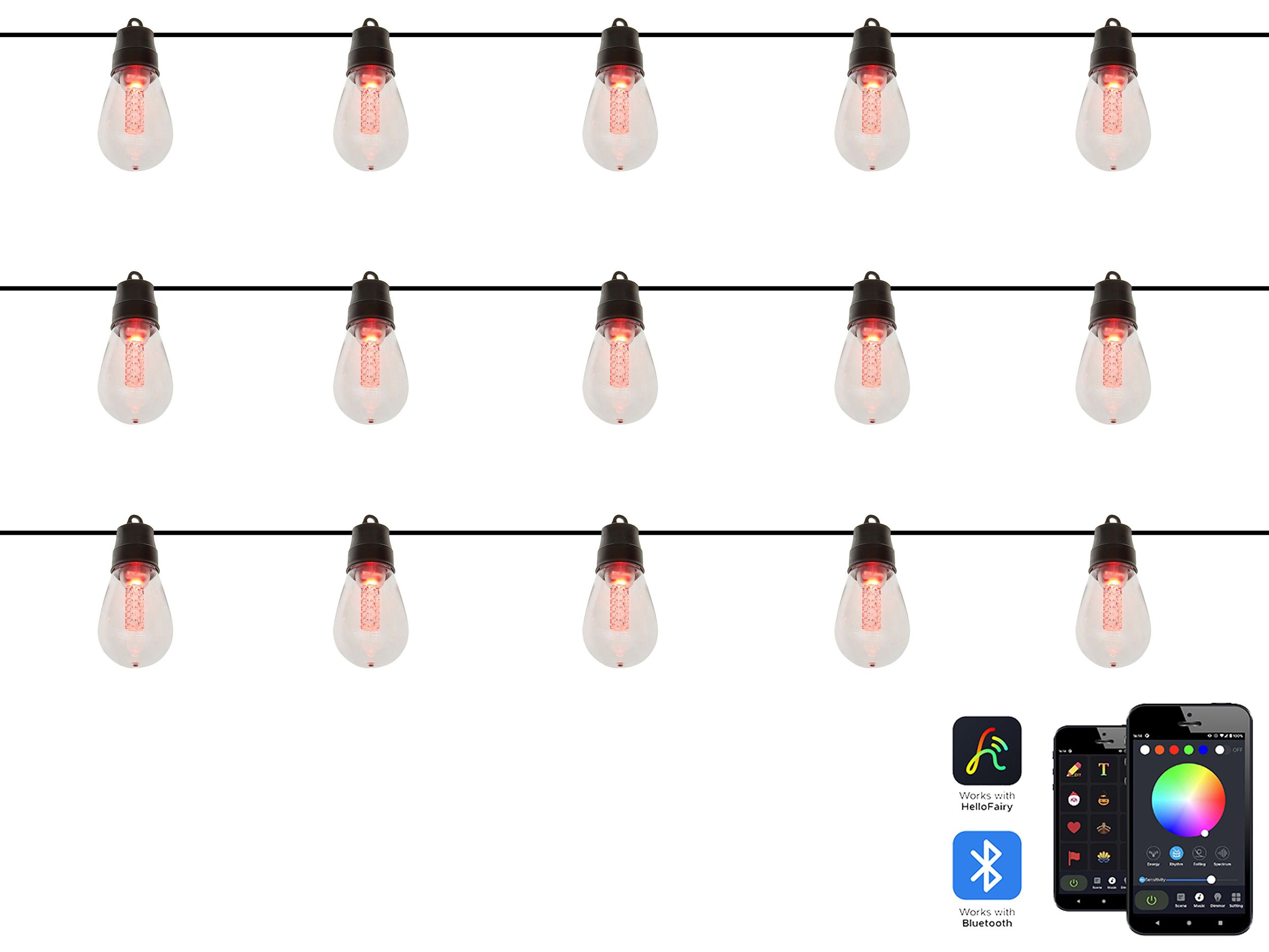 Outdoor String LED Lights ITILLEQ with App Multicolour