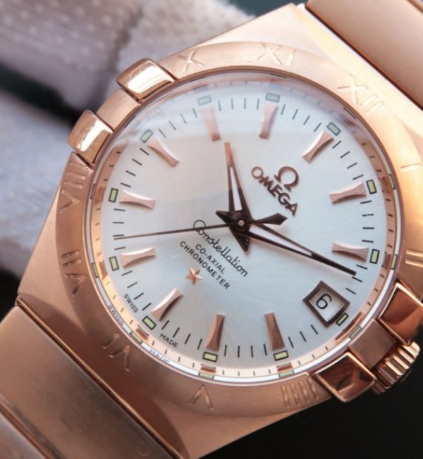 Replica Omega V6 Constellation 123.20.35 RG Case White Dial - Top club