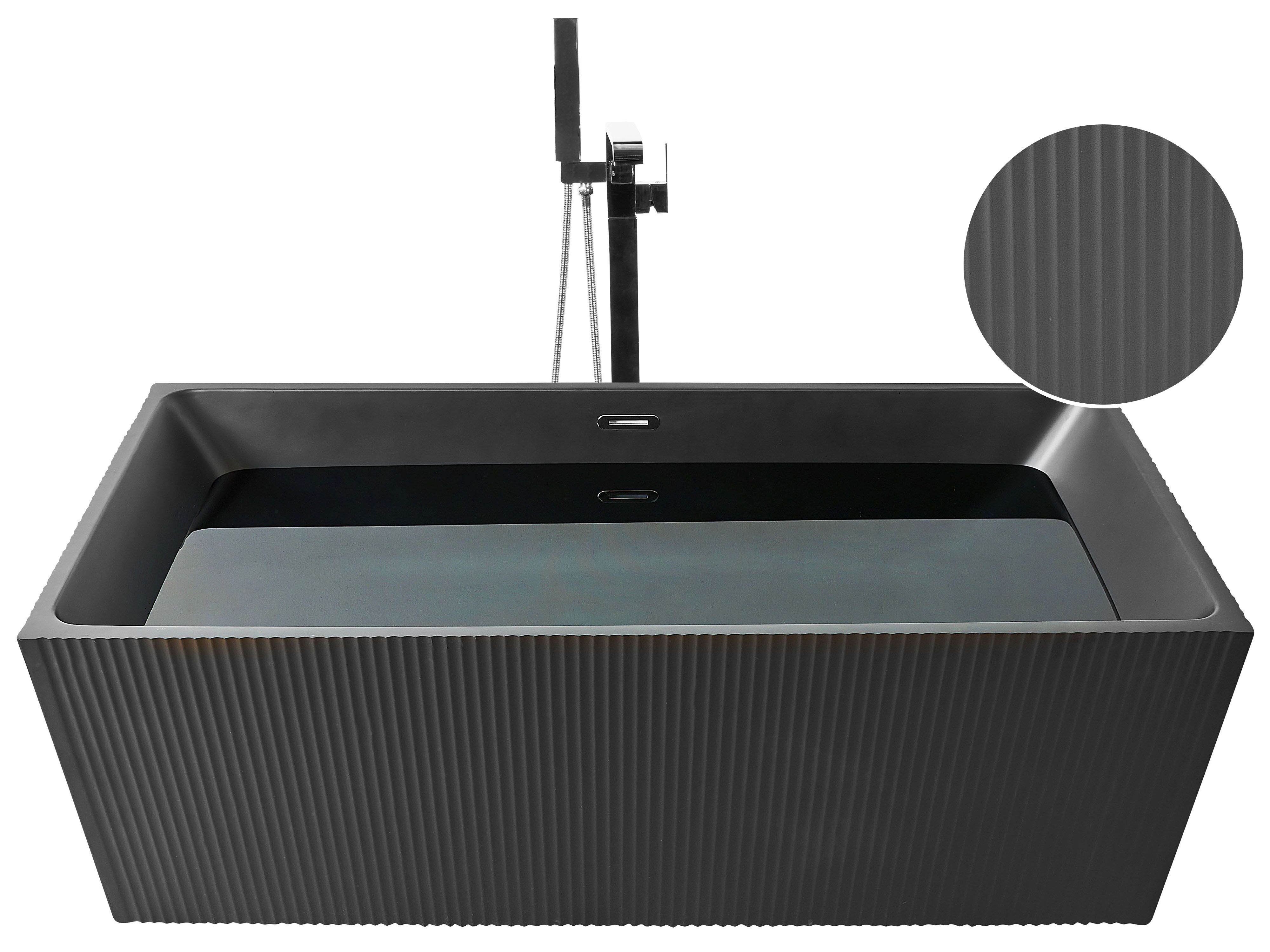 Freestanding Bathtub GOCTA 1700 x 800 mm Black