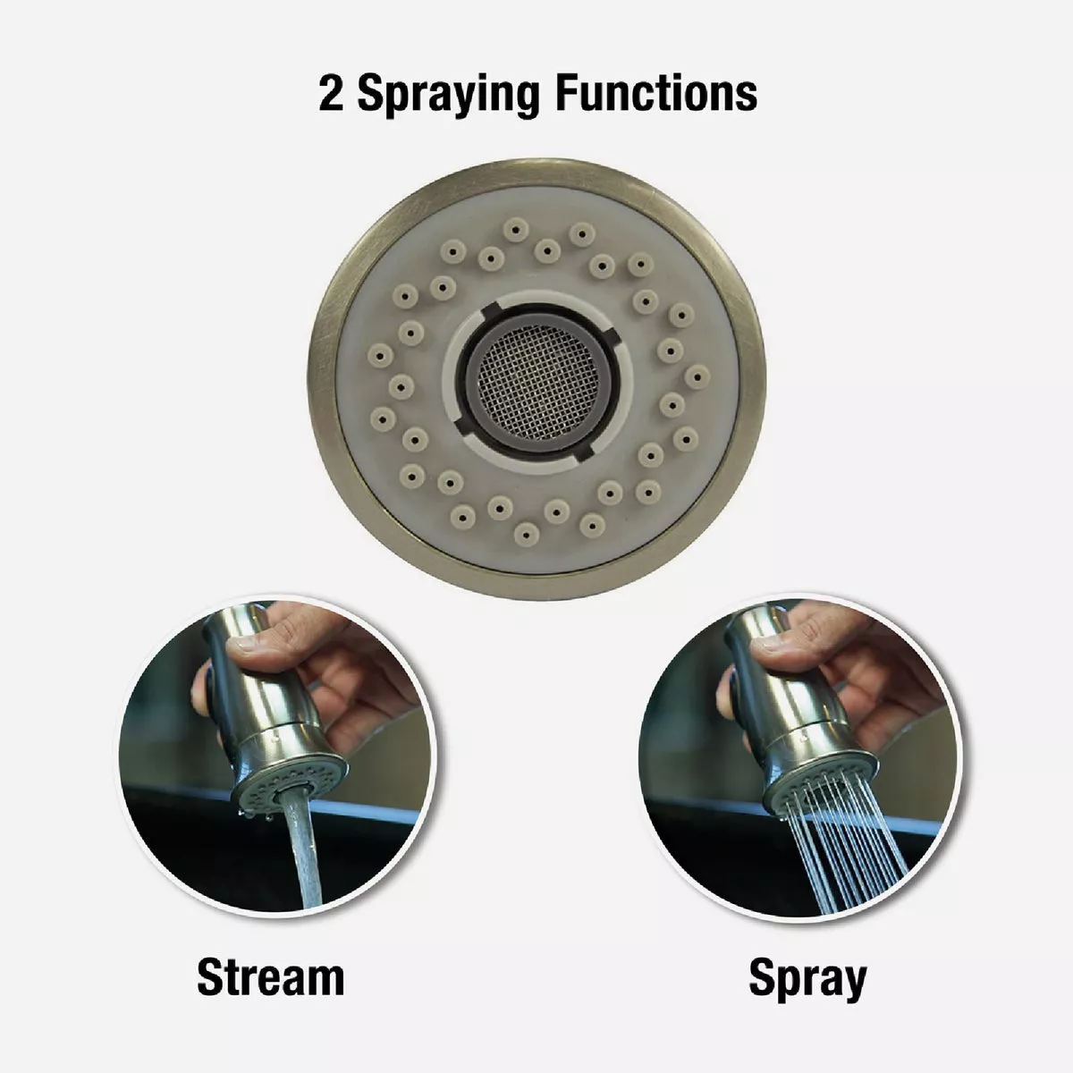Danco Smart Spray 1.5 GPM Stainless Steel Kitchen Faucet Replacement Pull Down Spray Head