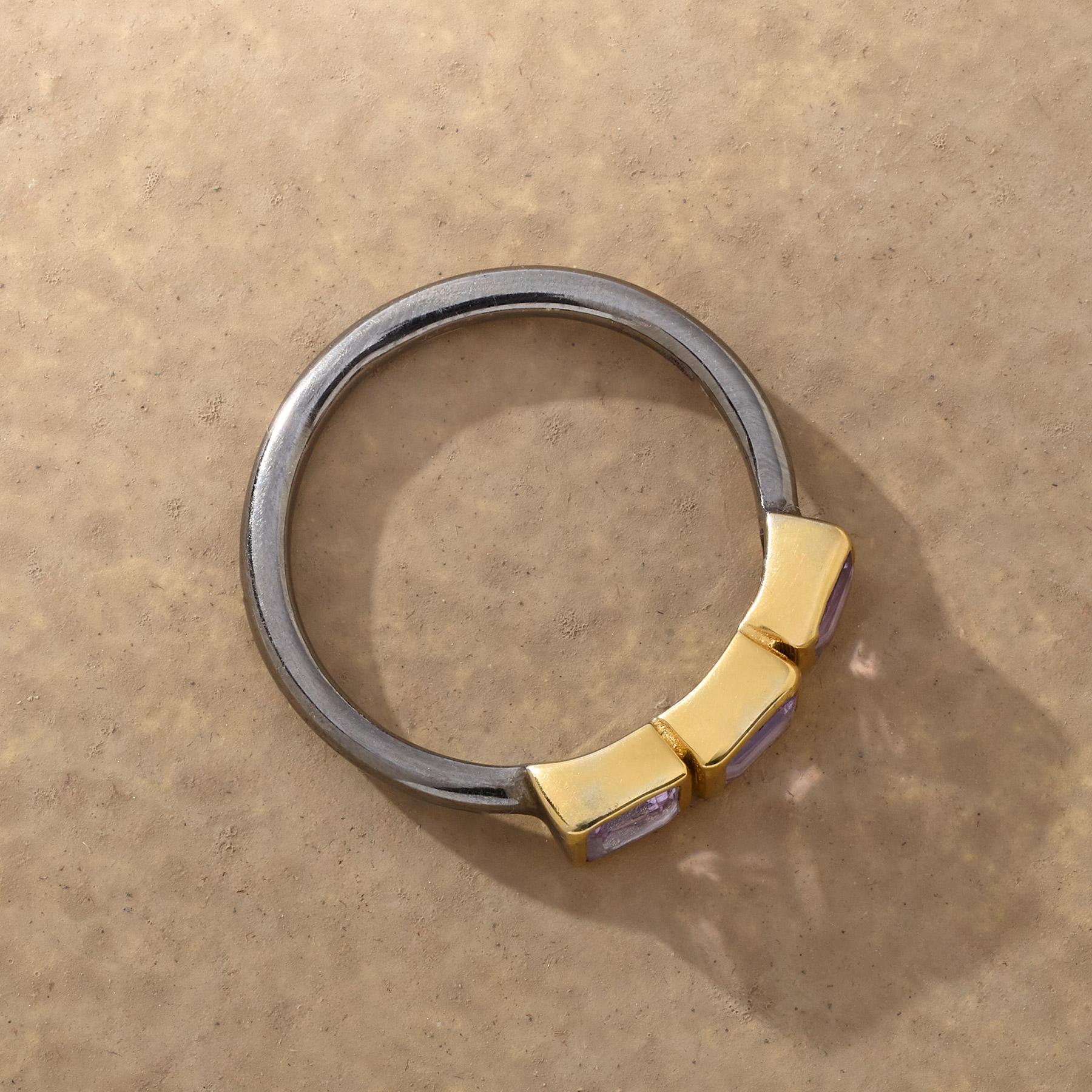 Amethyst Line Ring - Sundance Clothing