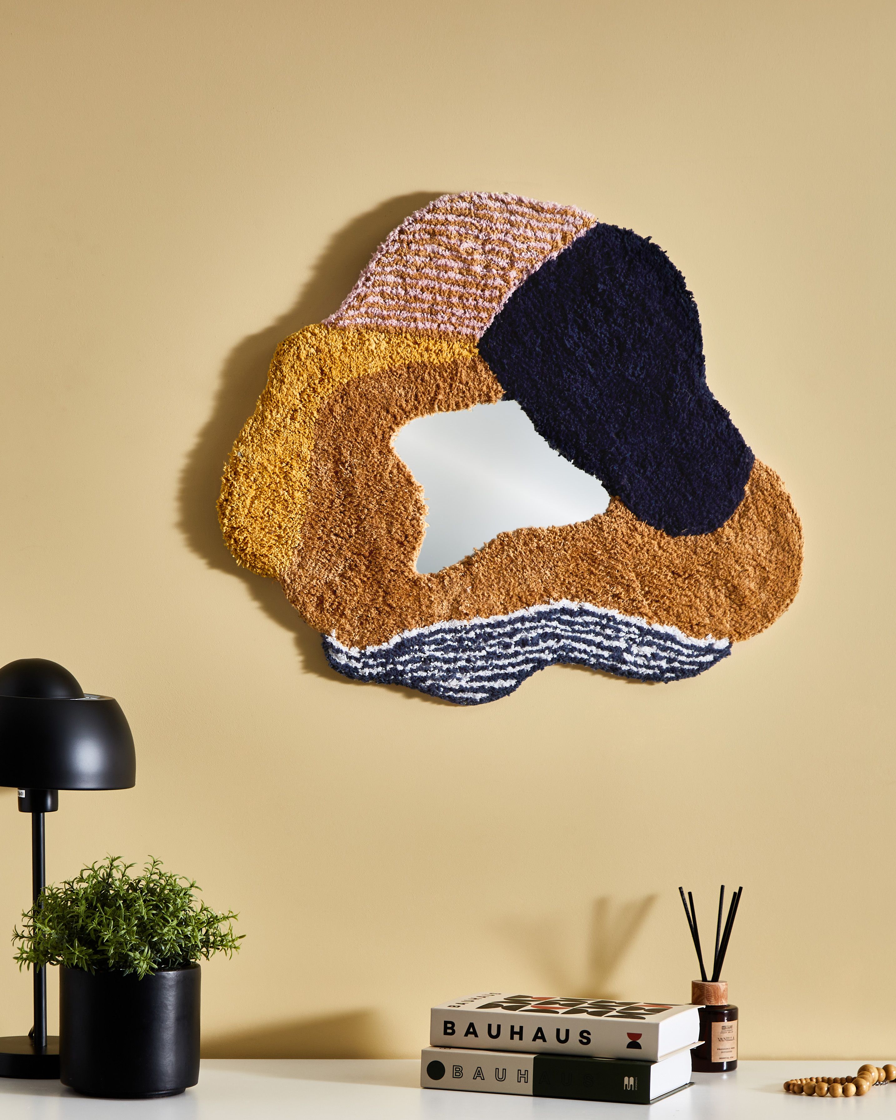 Wall Mirror ABASZA 60 cm 62 cm Cotton Multicolour