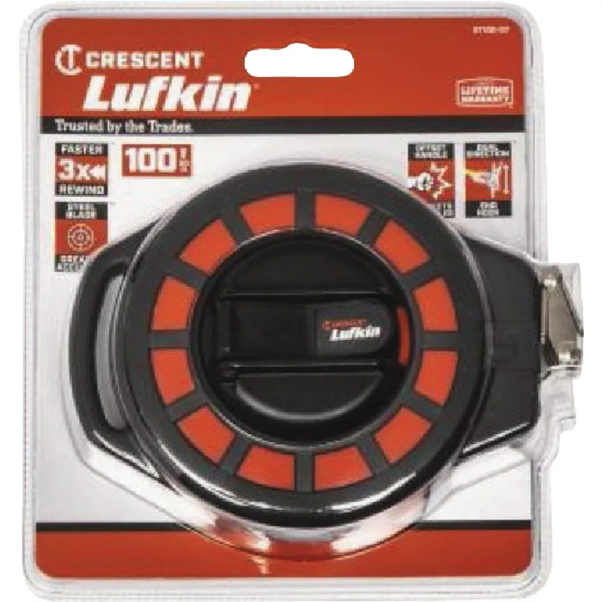 Crescent Lufkin 3/8 In. x 100 Ft. Steel Contruction Long Tape
