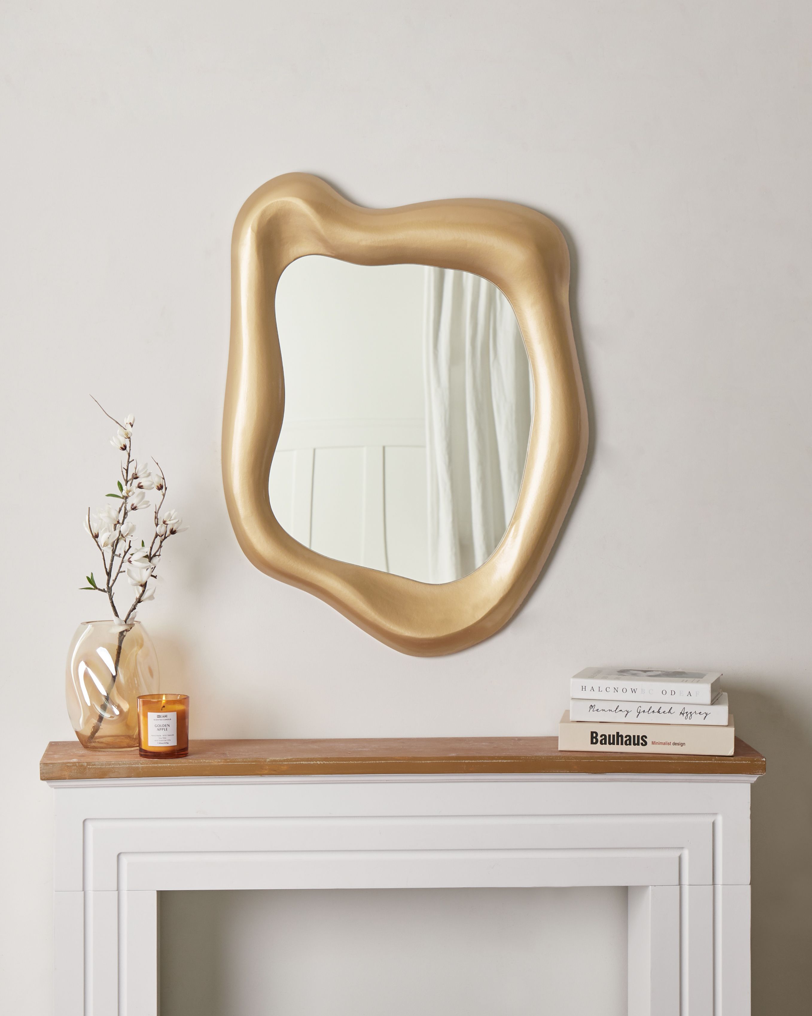 Wall Mirror SANTEC 59 cm 77 cm Gold