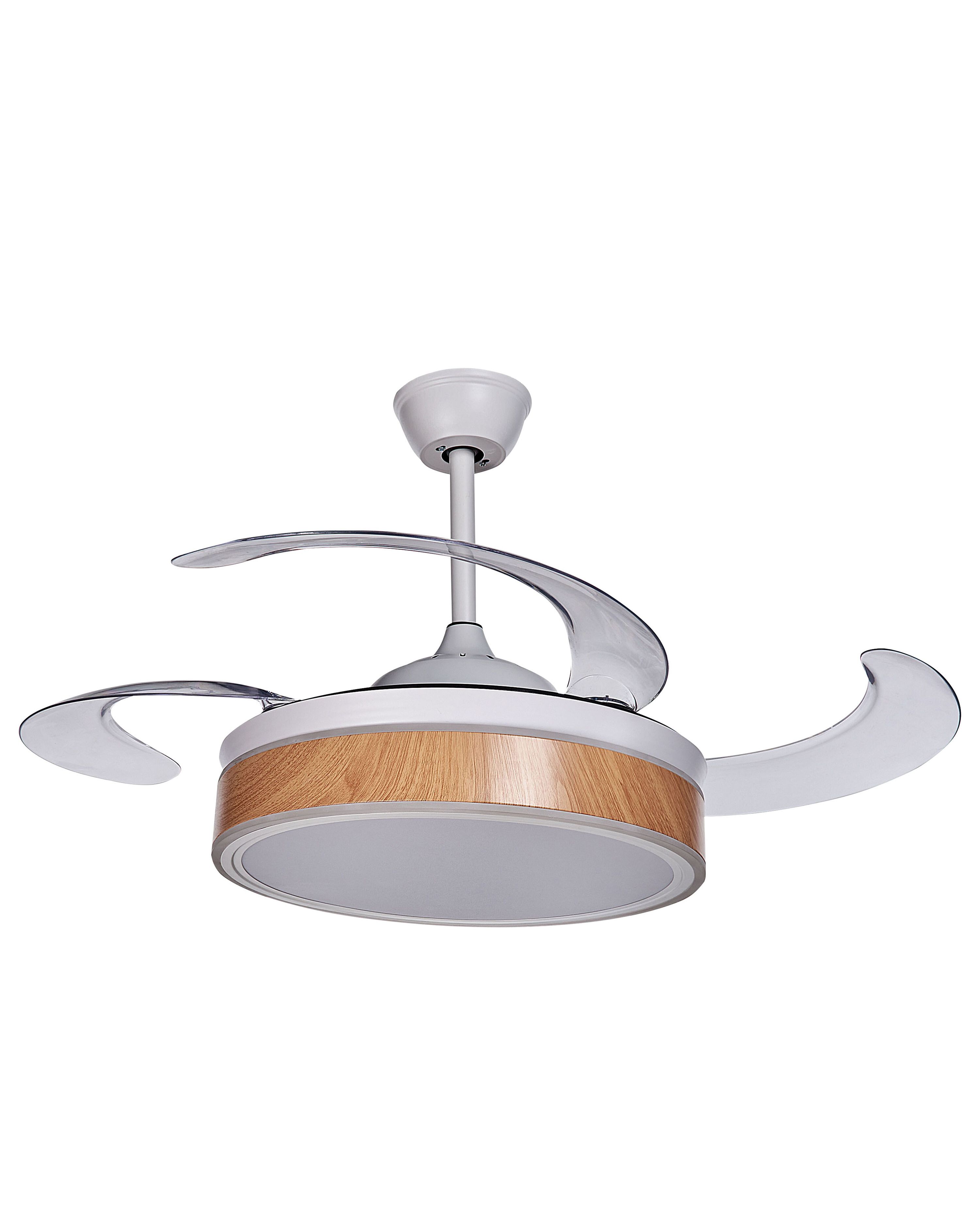 Ceiling Fan with Light FREMONT with Remote LED White