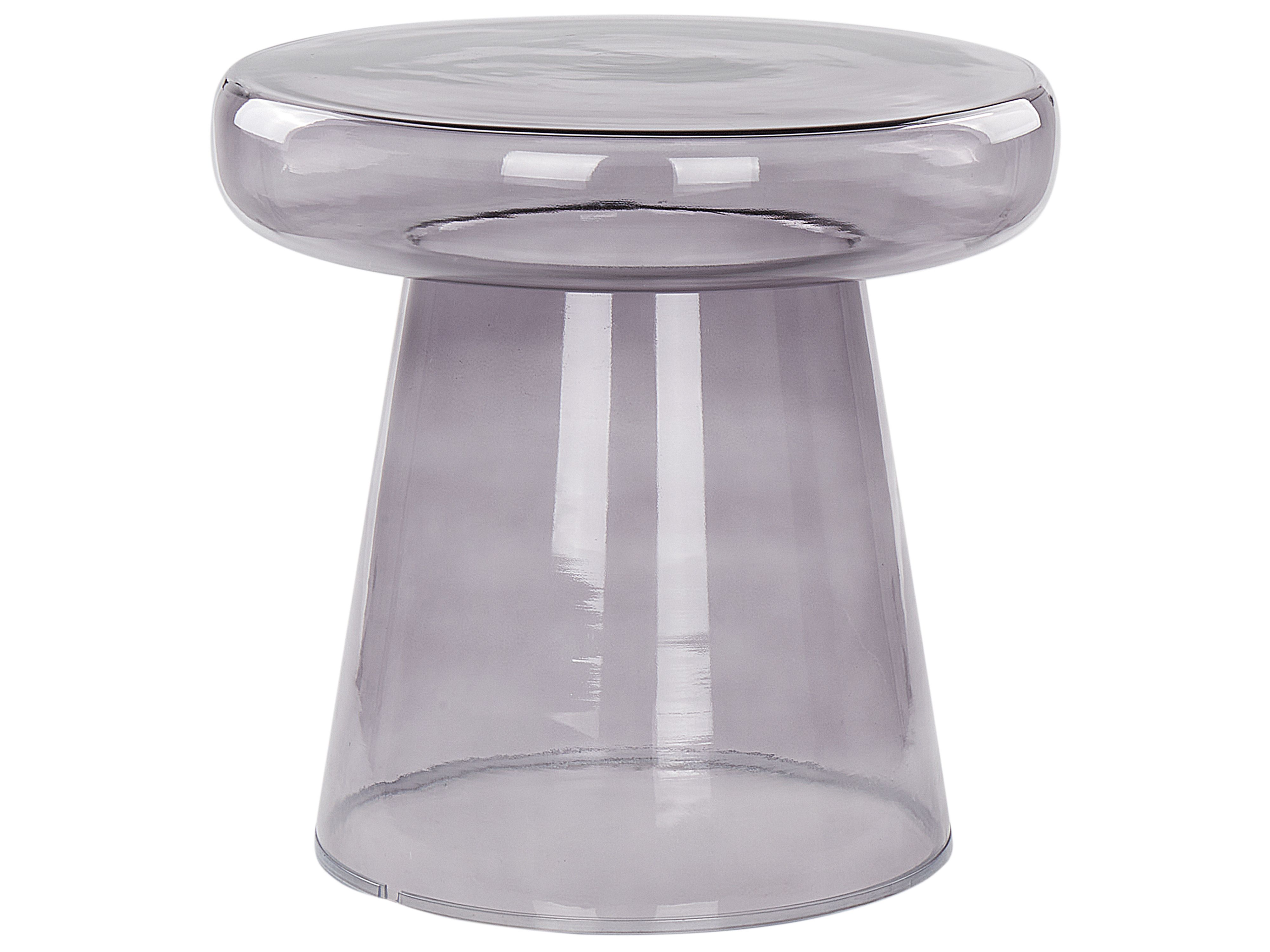 Side Table CALDERA Glass Grey