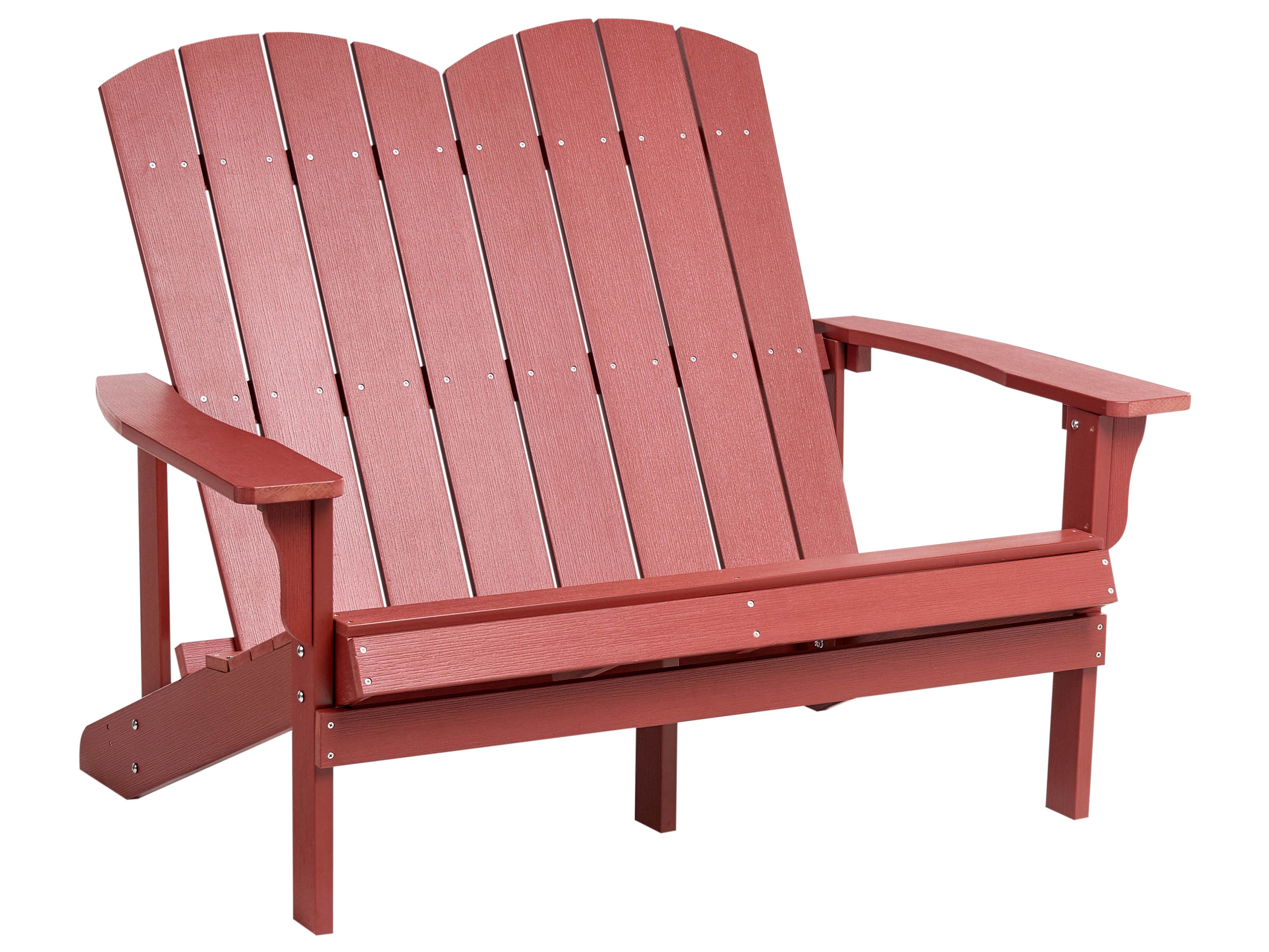 Garden Bench ADIRONDACK 125 cm Red