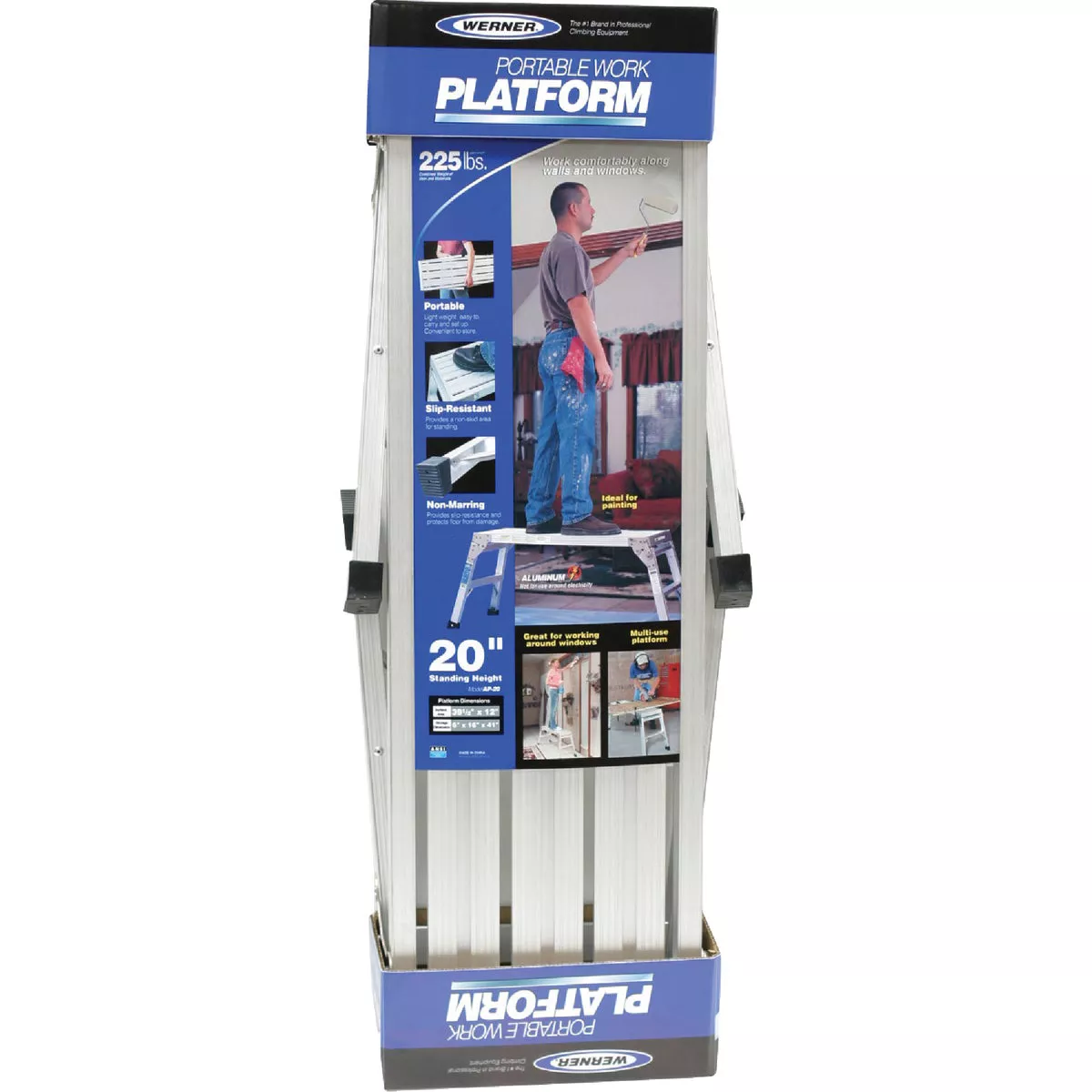 Werner Aluminum Pro Work Platform With 300 Lb. Load Capacity