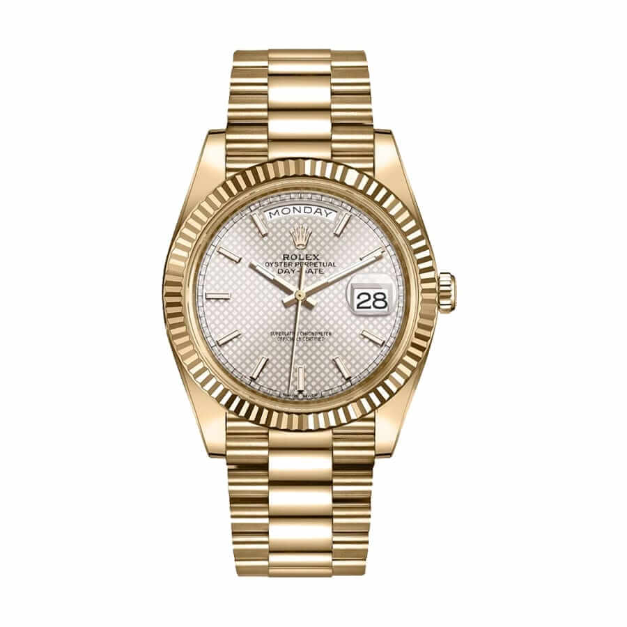 Rolex Diogonal Silver Replica - Elite Watch Atelier
